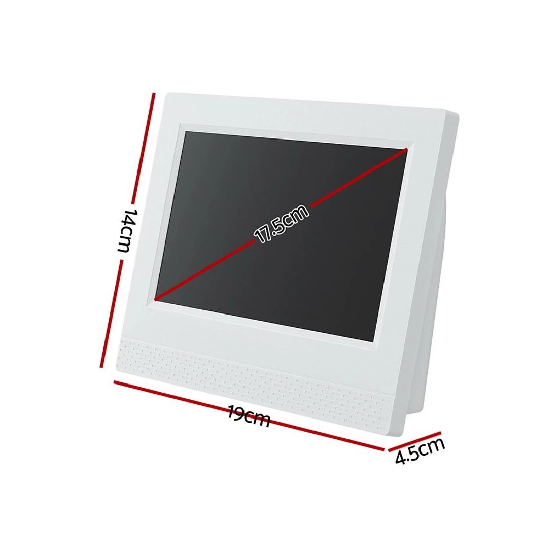 2 Artiss 7" Digital Day Clock Calendar Alarm - White, 2 of 5