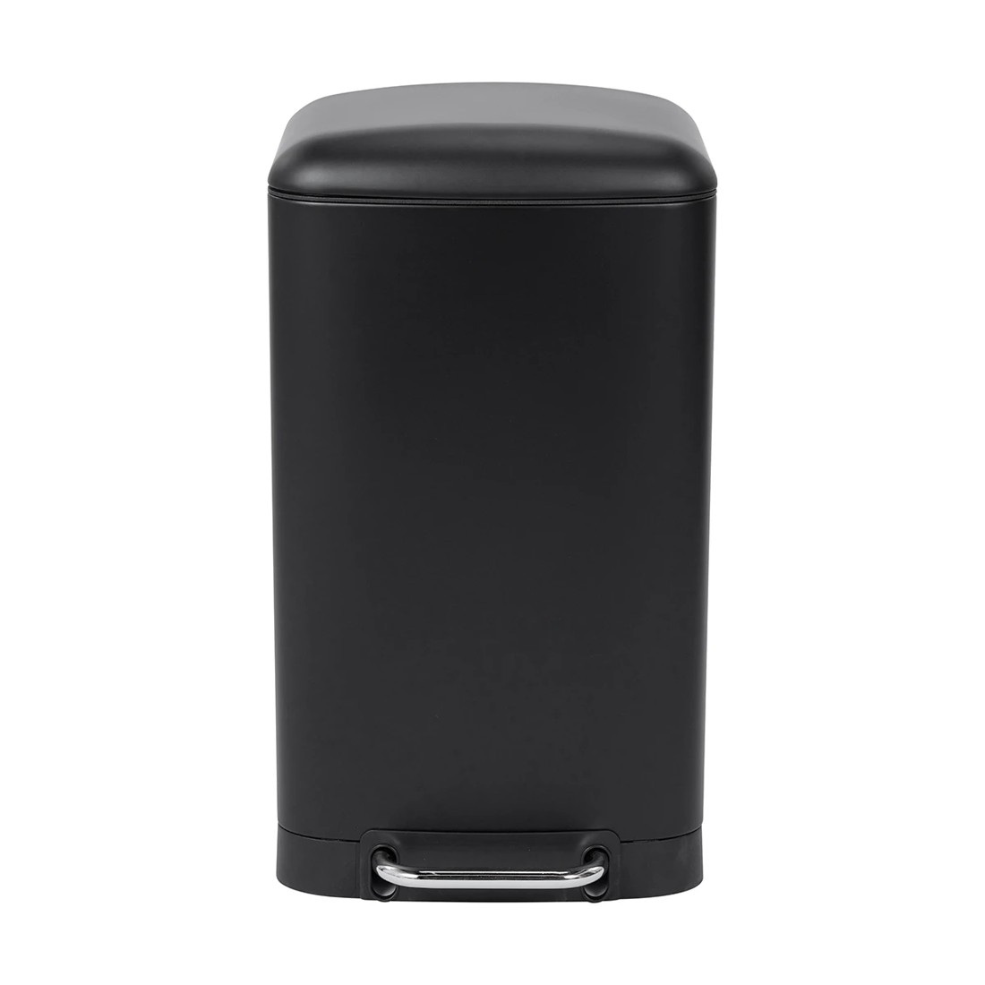 2 30L Rectangular Pedal Bin - Matte Black, 2 of 7