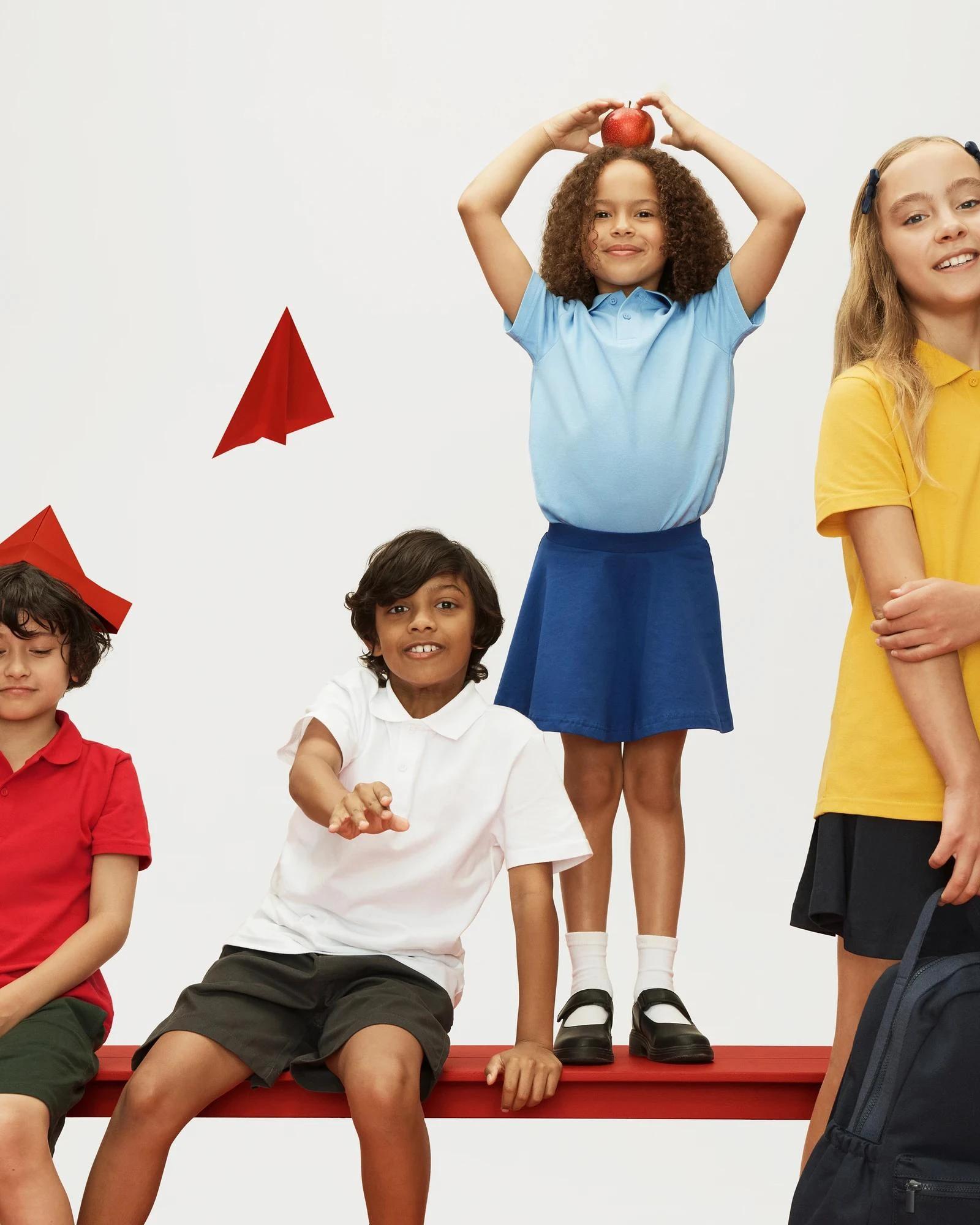 6 Target School Polo T-shirt WHITE, 6 of 8