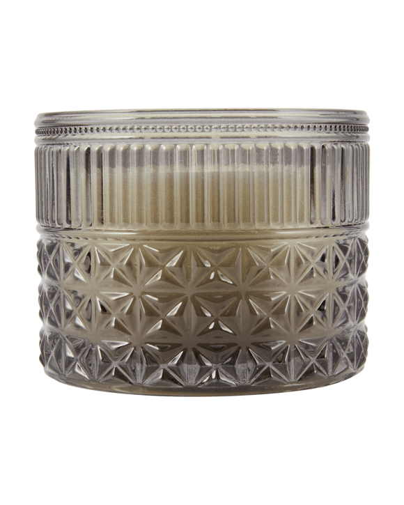 Smoke Geo Glass Candle
