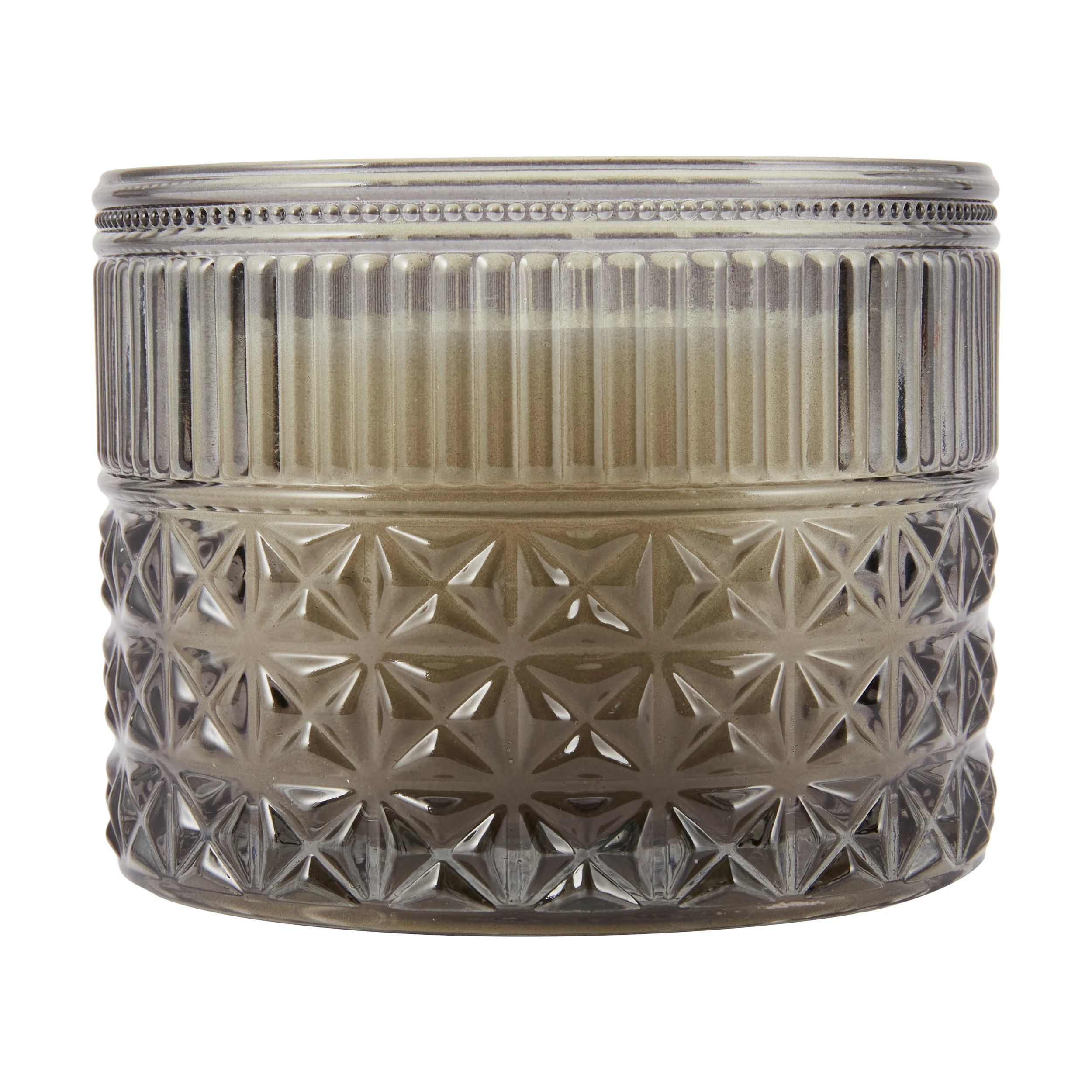 1 Smoke Geo Glass Candle, 1 of 4