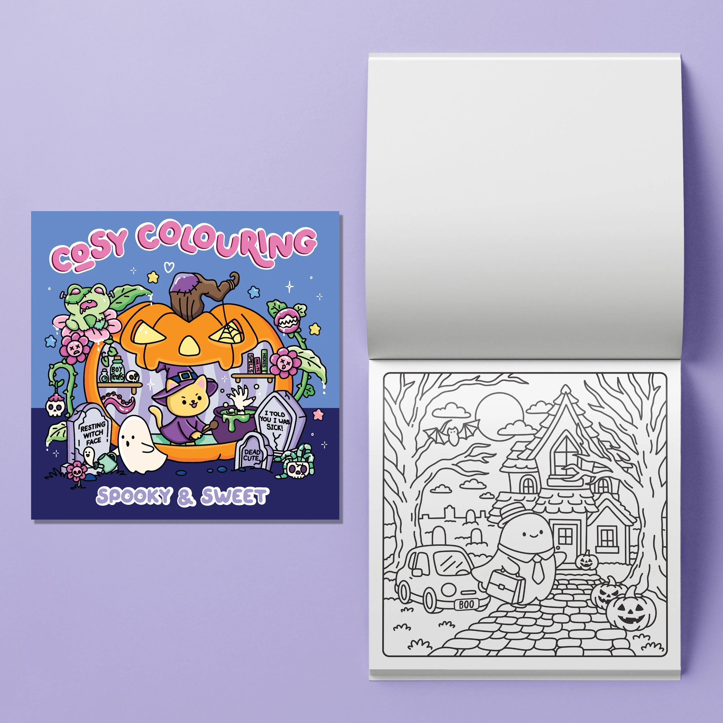 5 Art Maker Cosy Colouring Art Kit: Spooky and Sweet - Book, 5 of 5