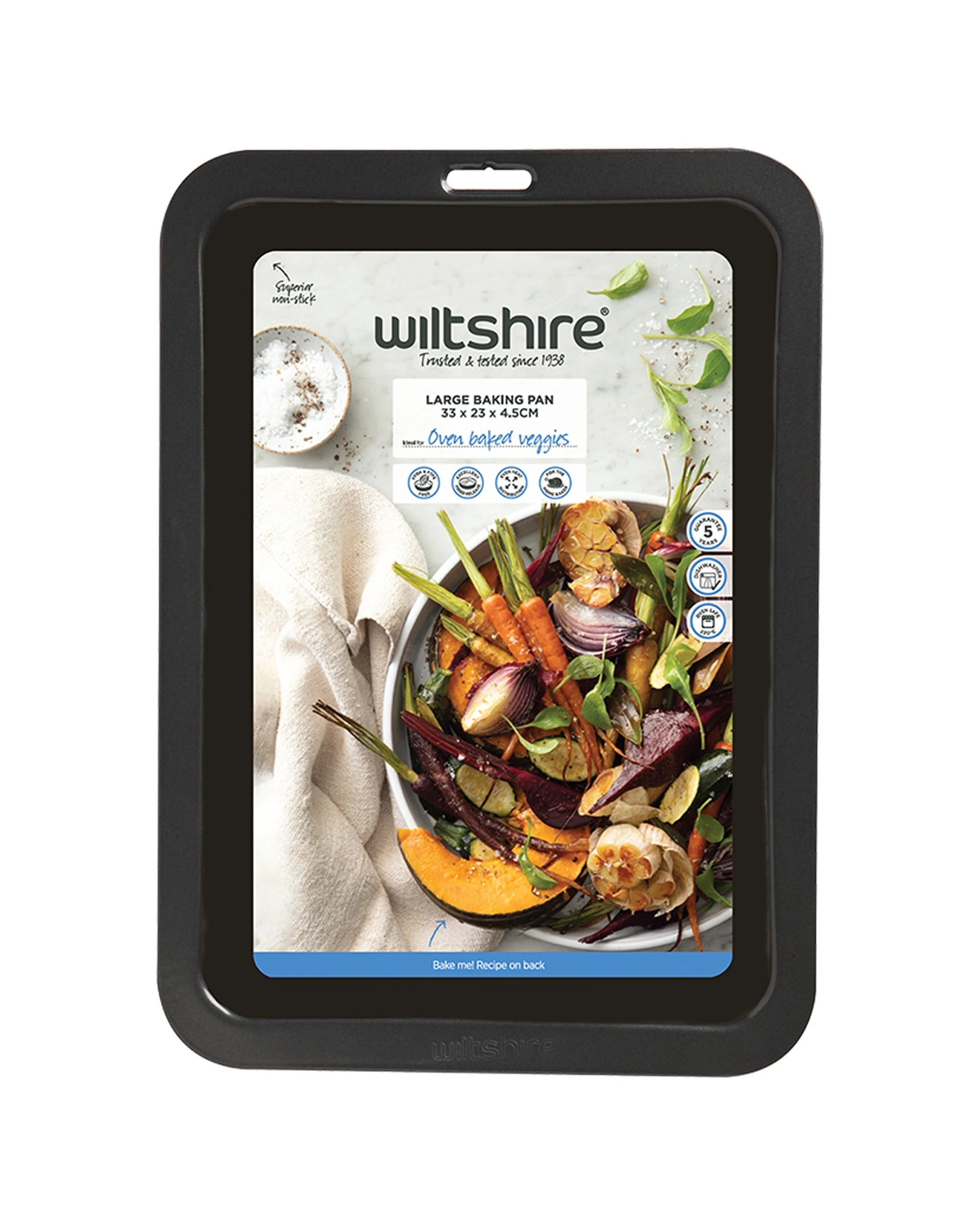 4 Wiltshire 3PK Easybake Non-Stick Rectangular Baking Kitchen Pan Tin 33x23cm - Multi, 4 of 4
