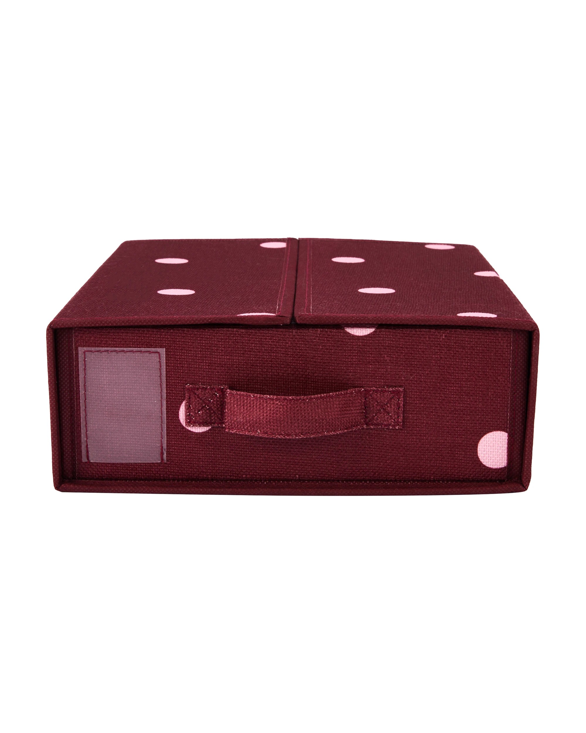 2 Linen Look Bed Box - Polka Dot, 2 of 10