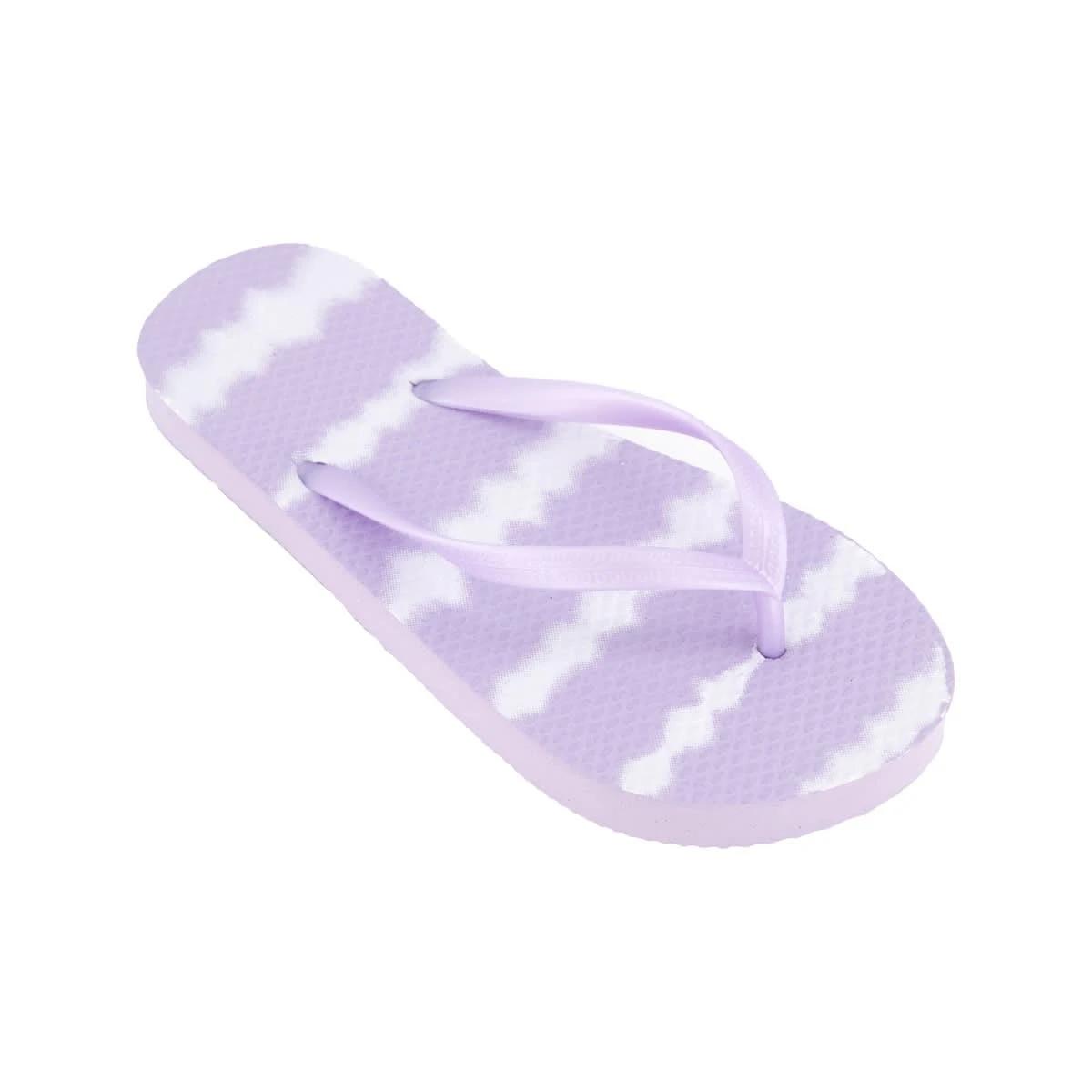 3 Senior Thongs TIE DYE STRIPES PASTEL LILAC, 3 of 3