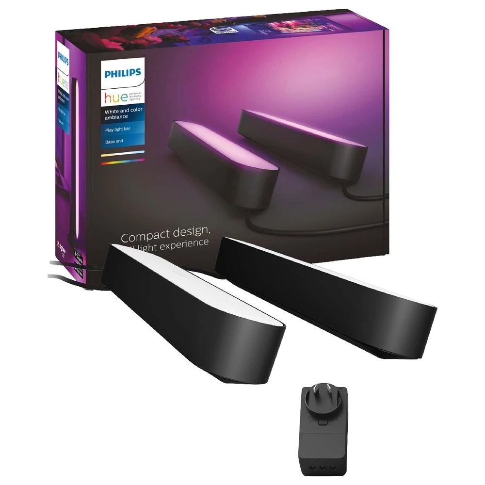 2 Philips Hue Play Smart Light Bar Double Pack Black, 2 of 10