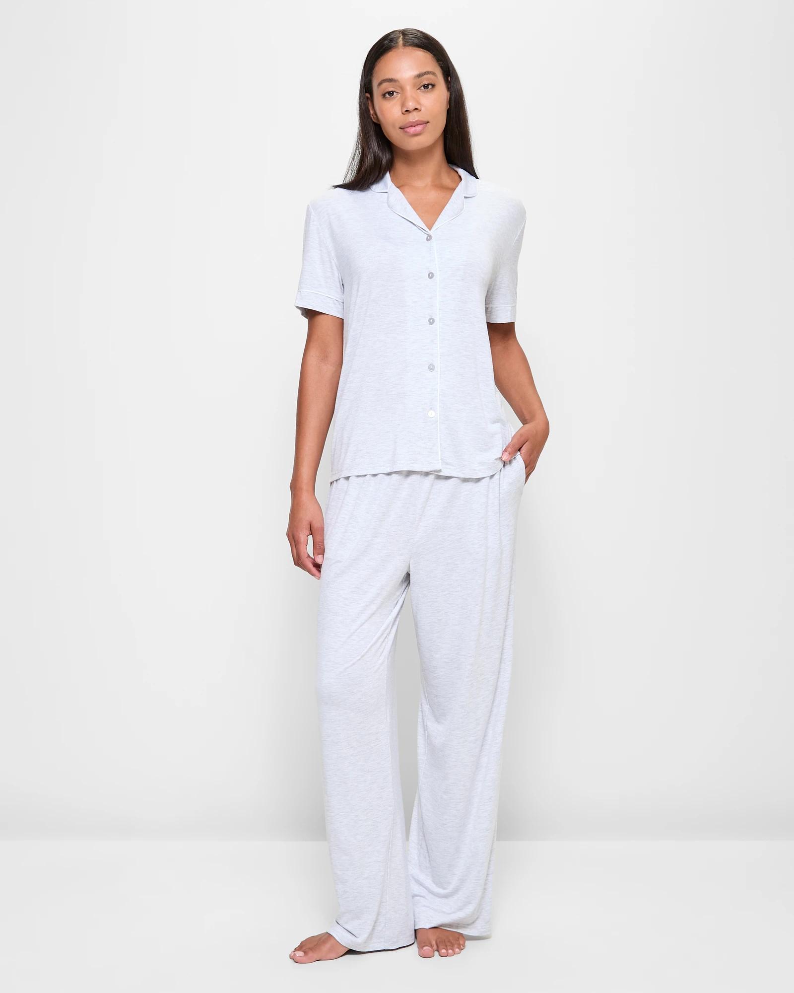 1 Target Bamboo Soft Comfort Pyjama Sleep Set GREY MARLE, 1 of 5