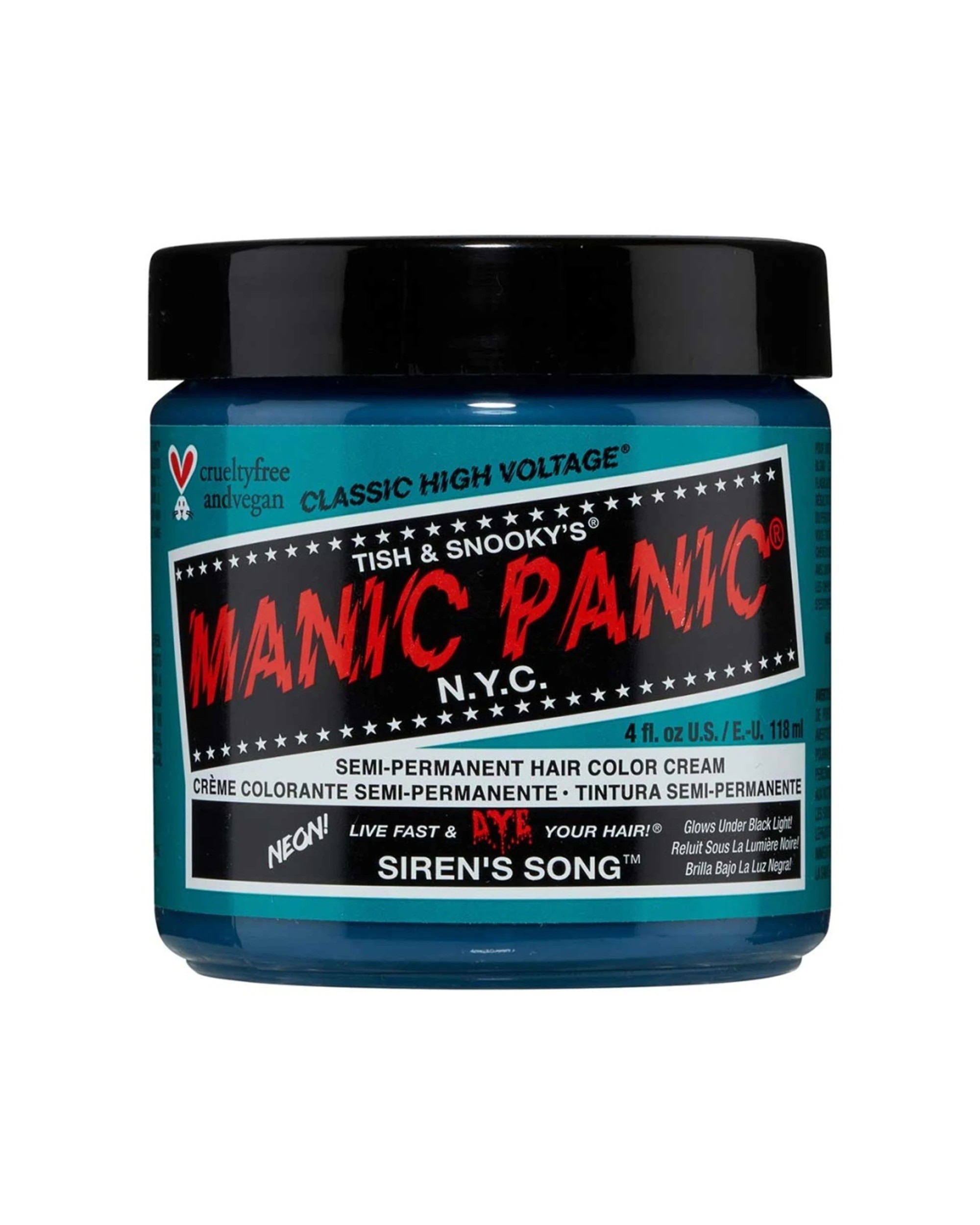 1 Manic Panic High Voltage Classic Hair Colour 118ml Sirens Song - Blue, 1 of 1