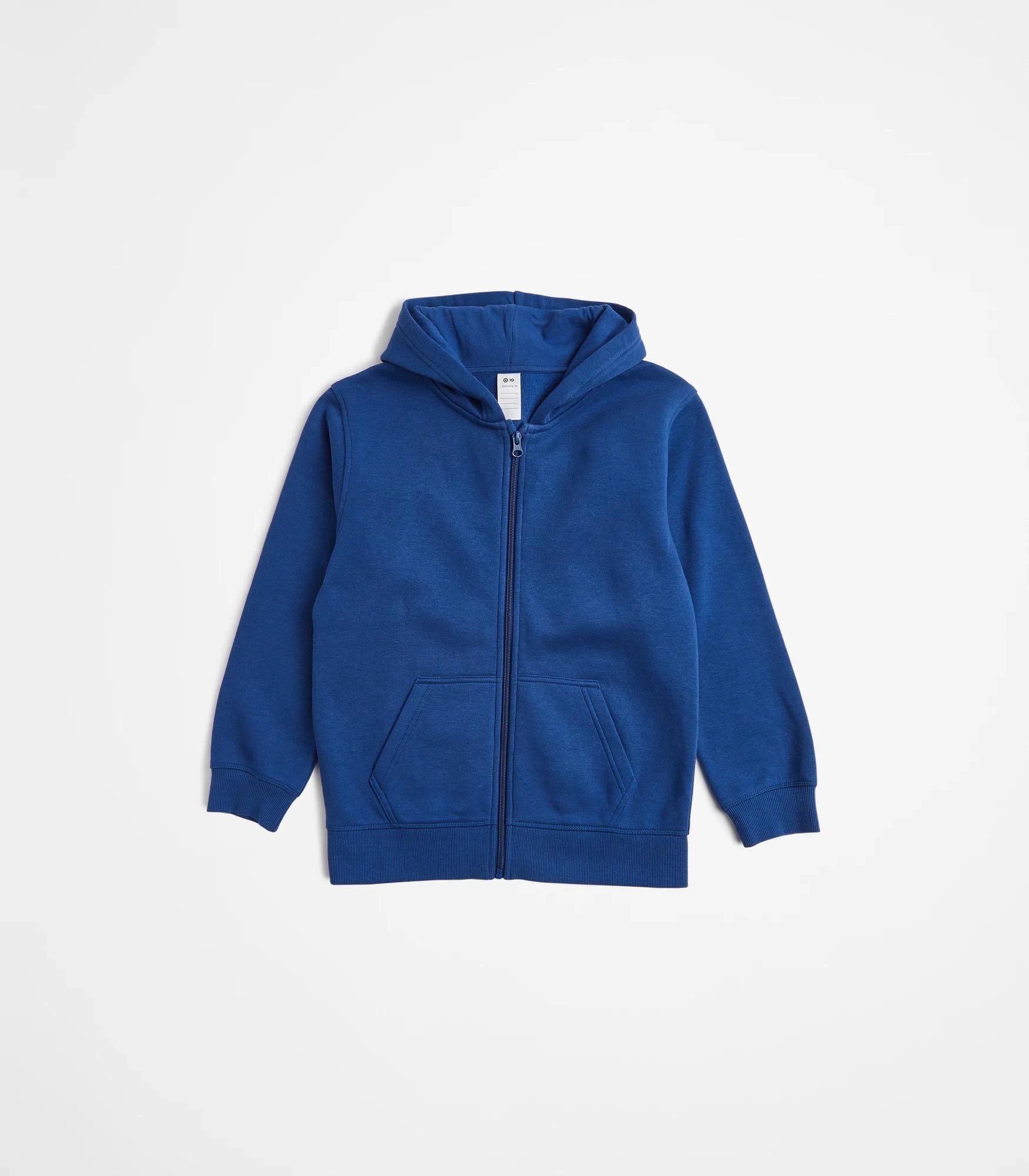 4 Target School Zip Thru Fleece Hoodie ROYAL BLUE, 4 of 8