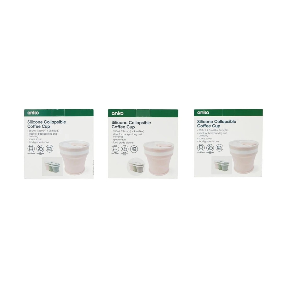 10 Silicone Collapsible Coffee Cup - Assorted, 10 of 10