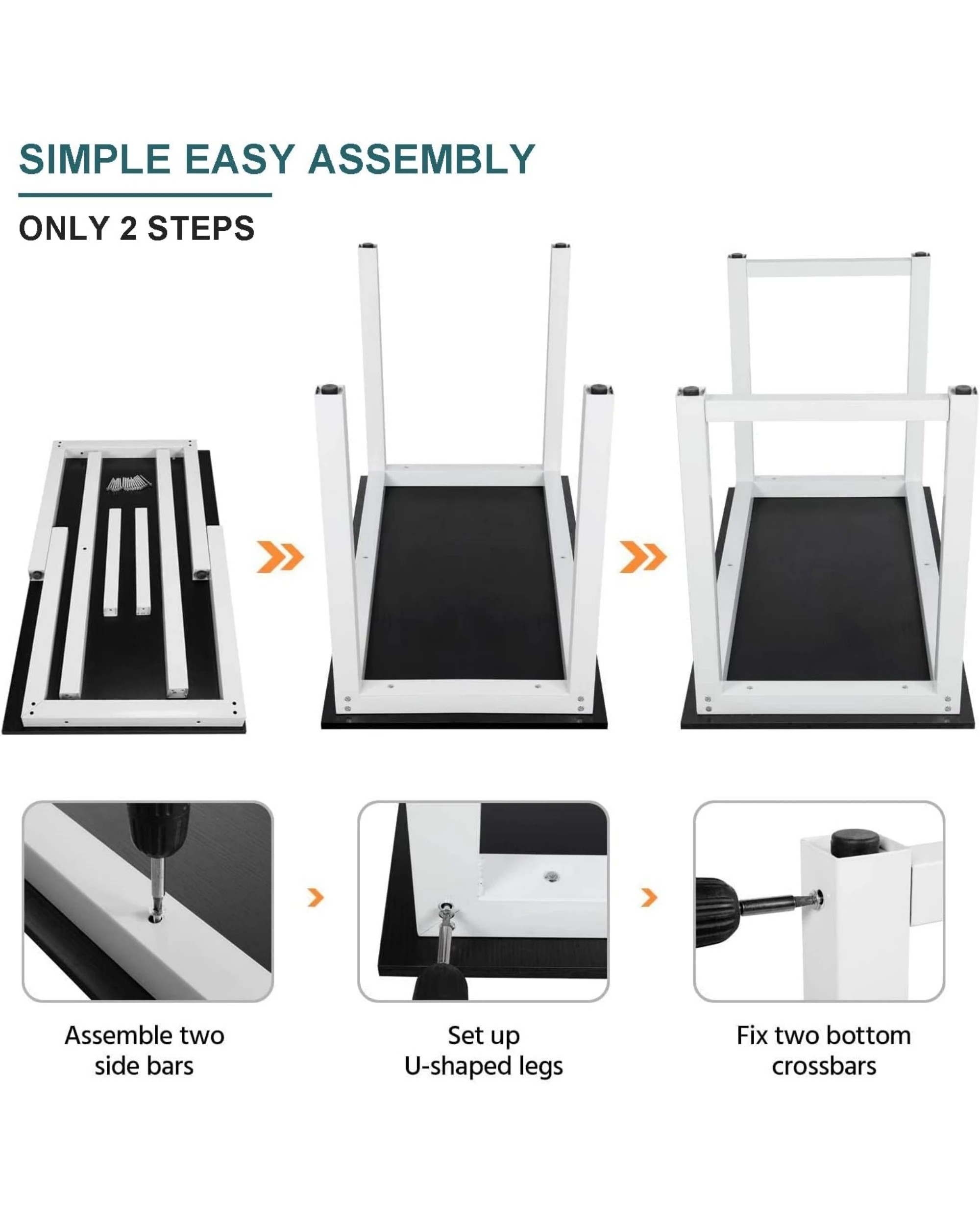 5 Advwin 120cm Computer Desk Home Office Table Wooden Workstation, 5 of 8