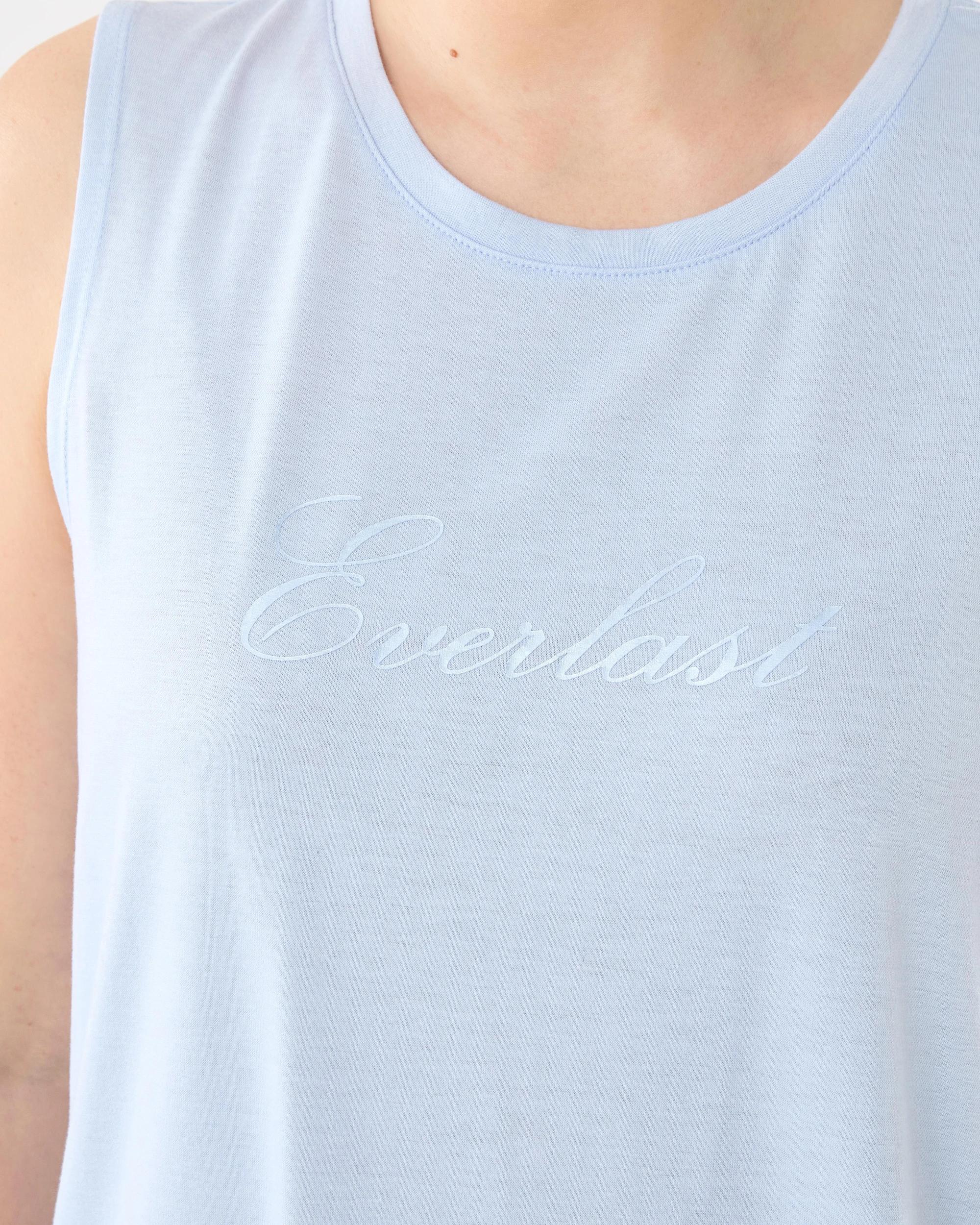 6 Everlast Womens Twist Back Tank Powder Blu, 6 of 7