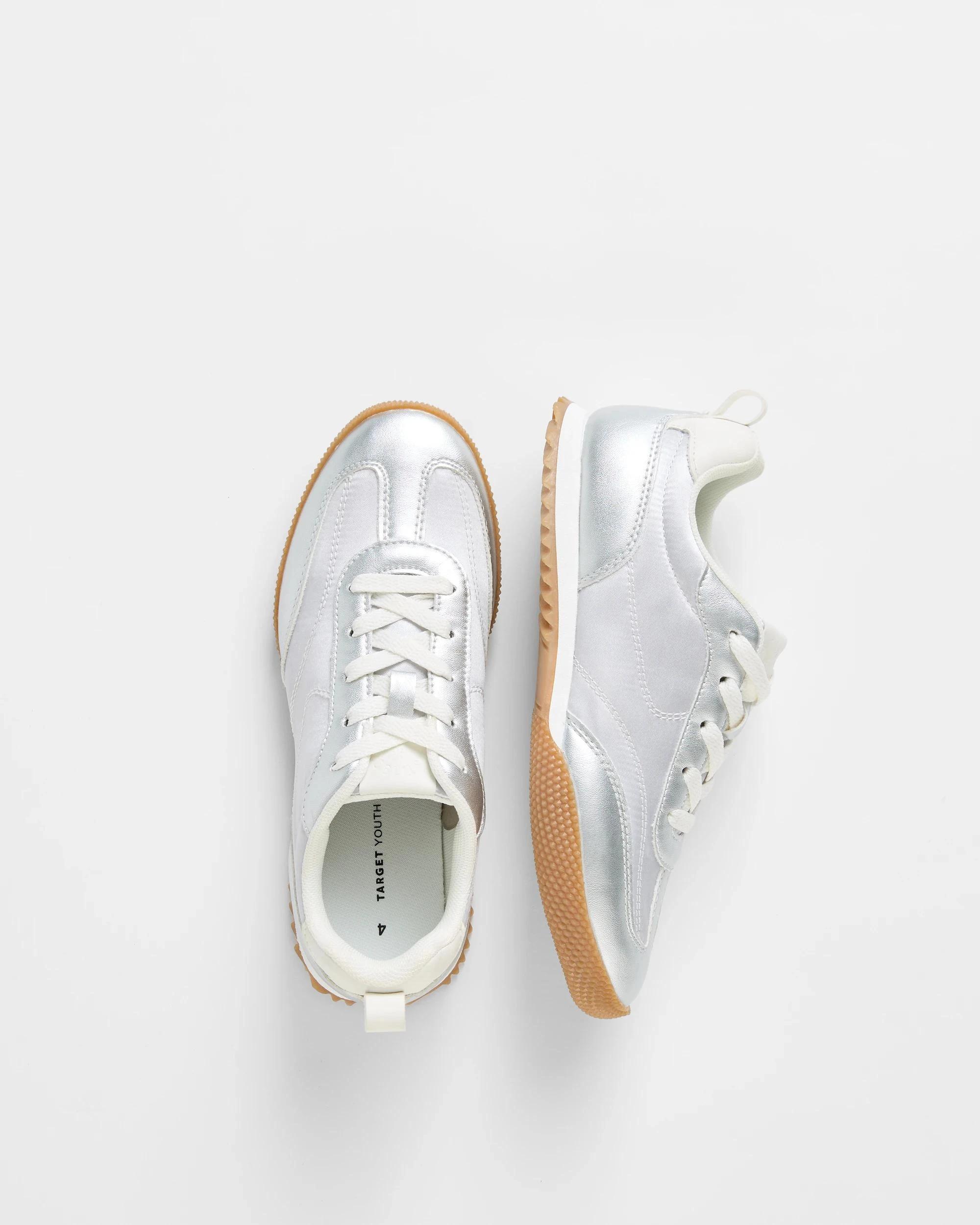 3 Target Youth Girls Youth Sleek Profile Sneaker SILVER, 3 of 3