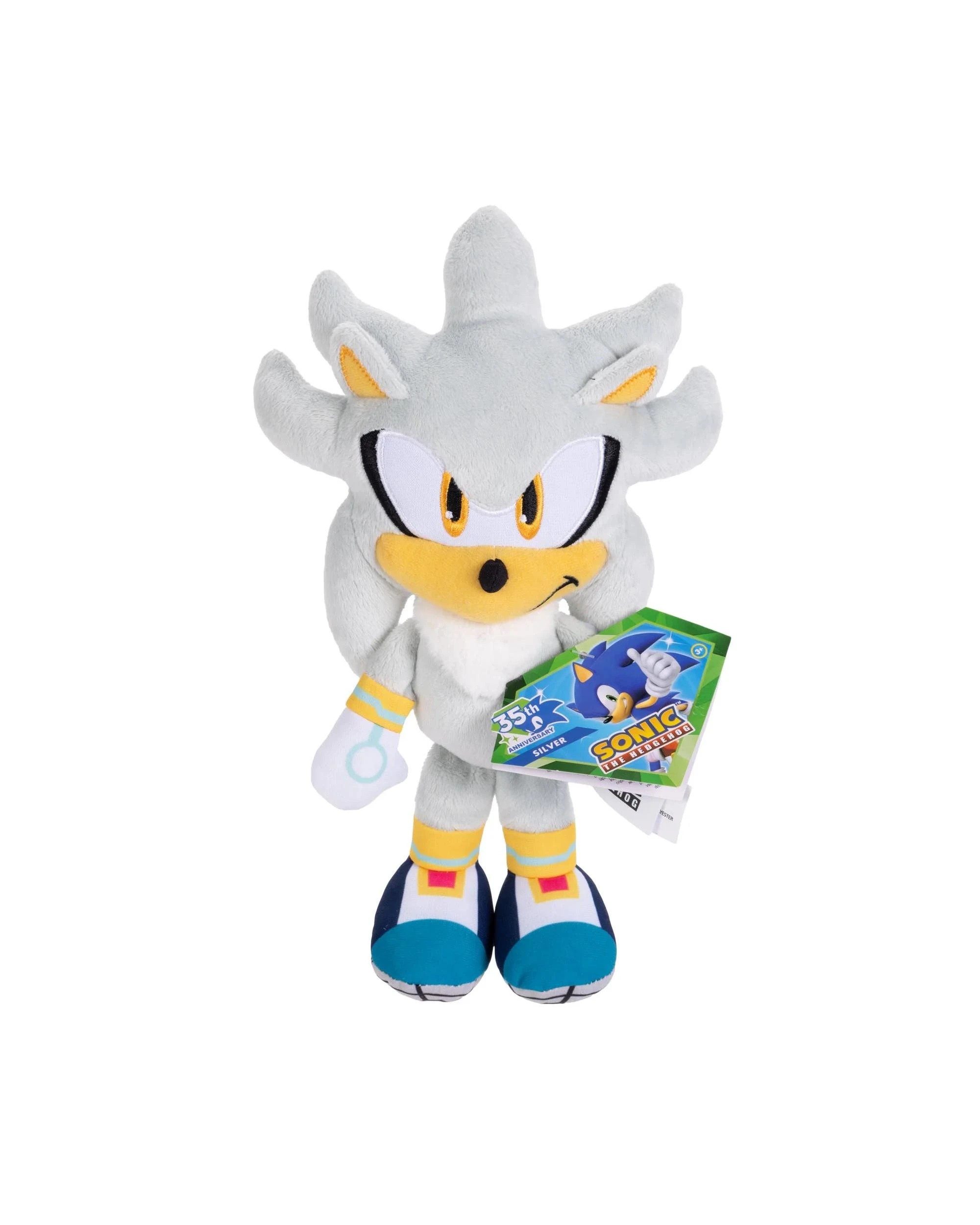 1 Sonic the Hedgehog Modern Silver 9 inch Plush, 1 of 2