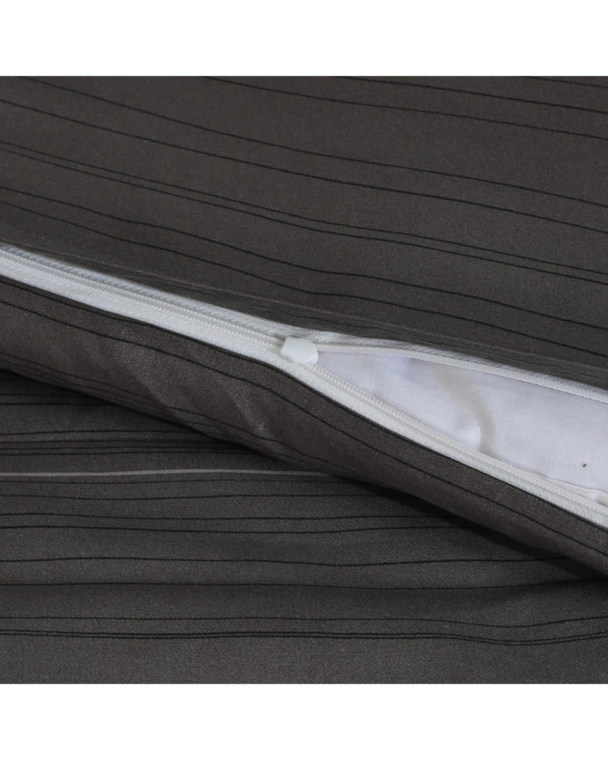 2 Amsons King Single Blue Microfiber Quilt Cover Set - Striped, Double-Brushed
 - King Single Bed
 - blue, 2 of 5