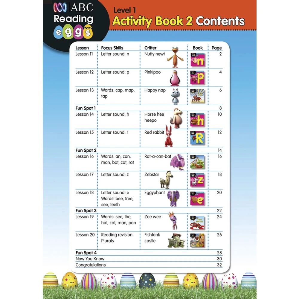3 ABC Reading Eggs Starting Out Activity Book 2, 3 of 5