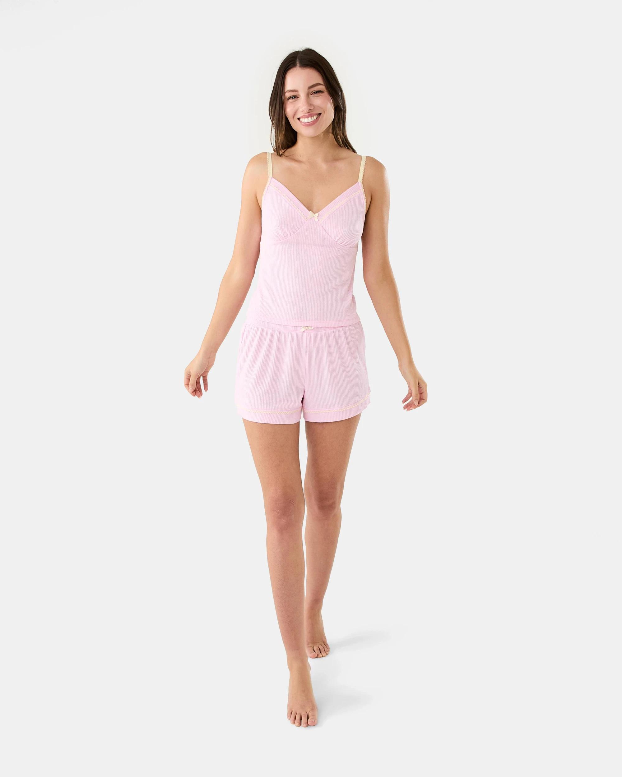 6 Pointelle Rib Shorts Pkldy Pink, 6 of 7