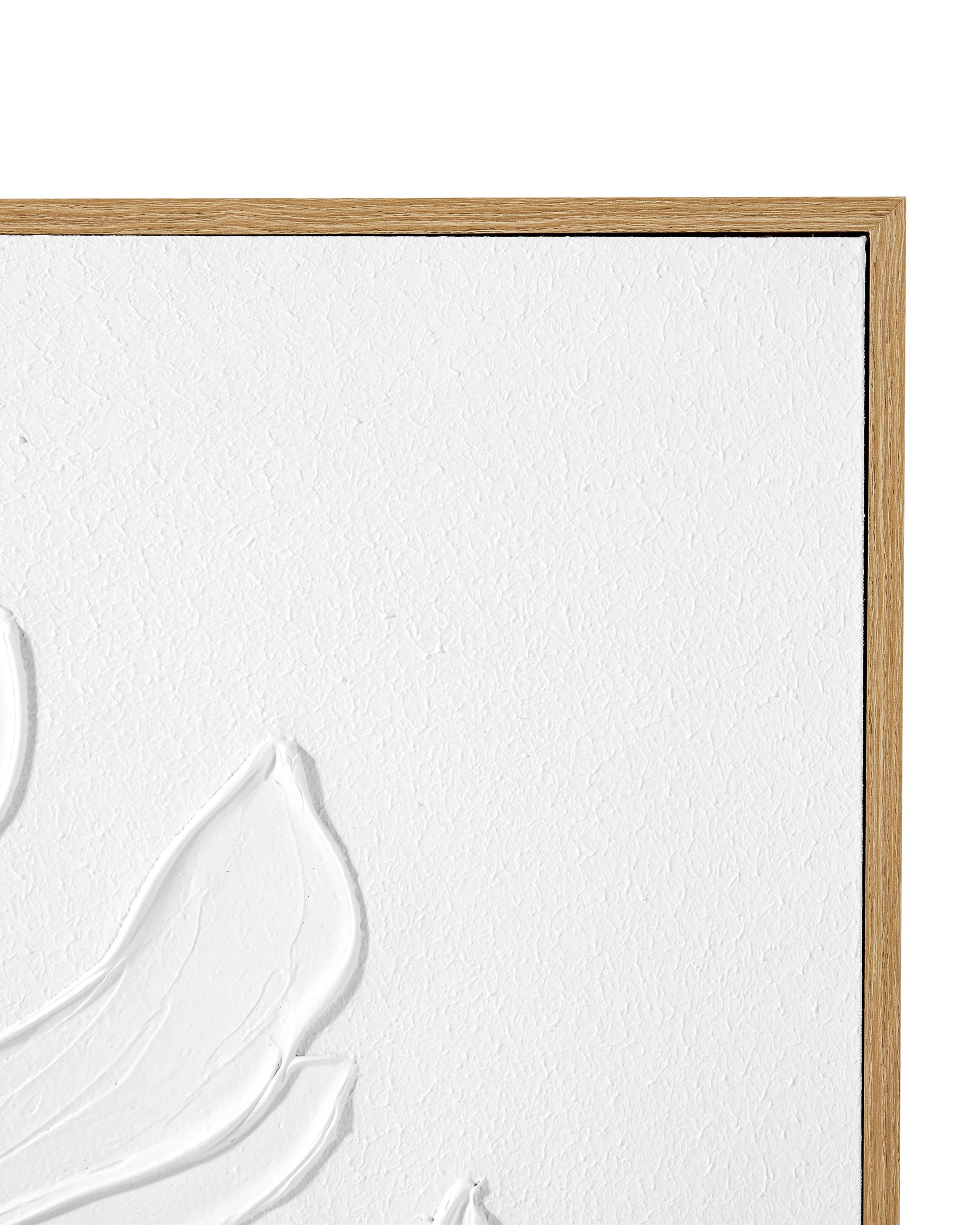 2 Textured Leaf Framed Canvas - 80cm x 80cm, 2 of 5