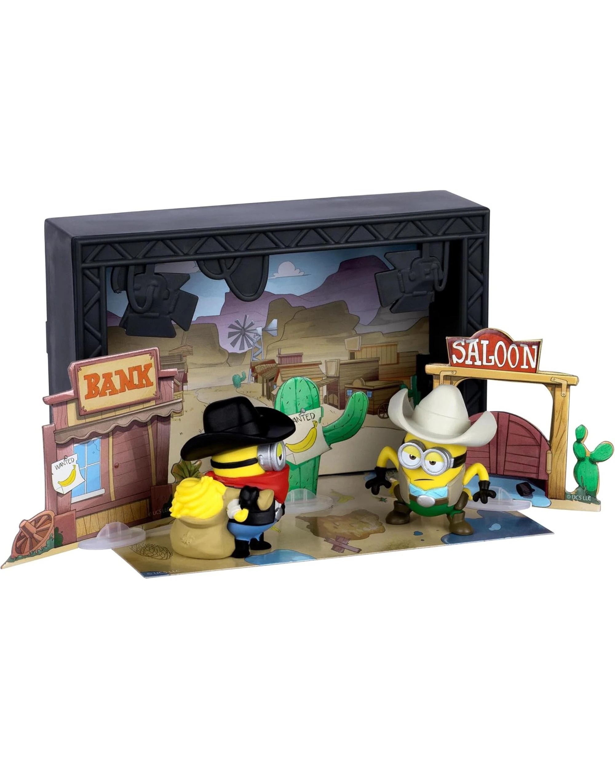 3 Minions and Monsters Old Western Sound Stage Mini Figure 2 Pack, 3 of 5