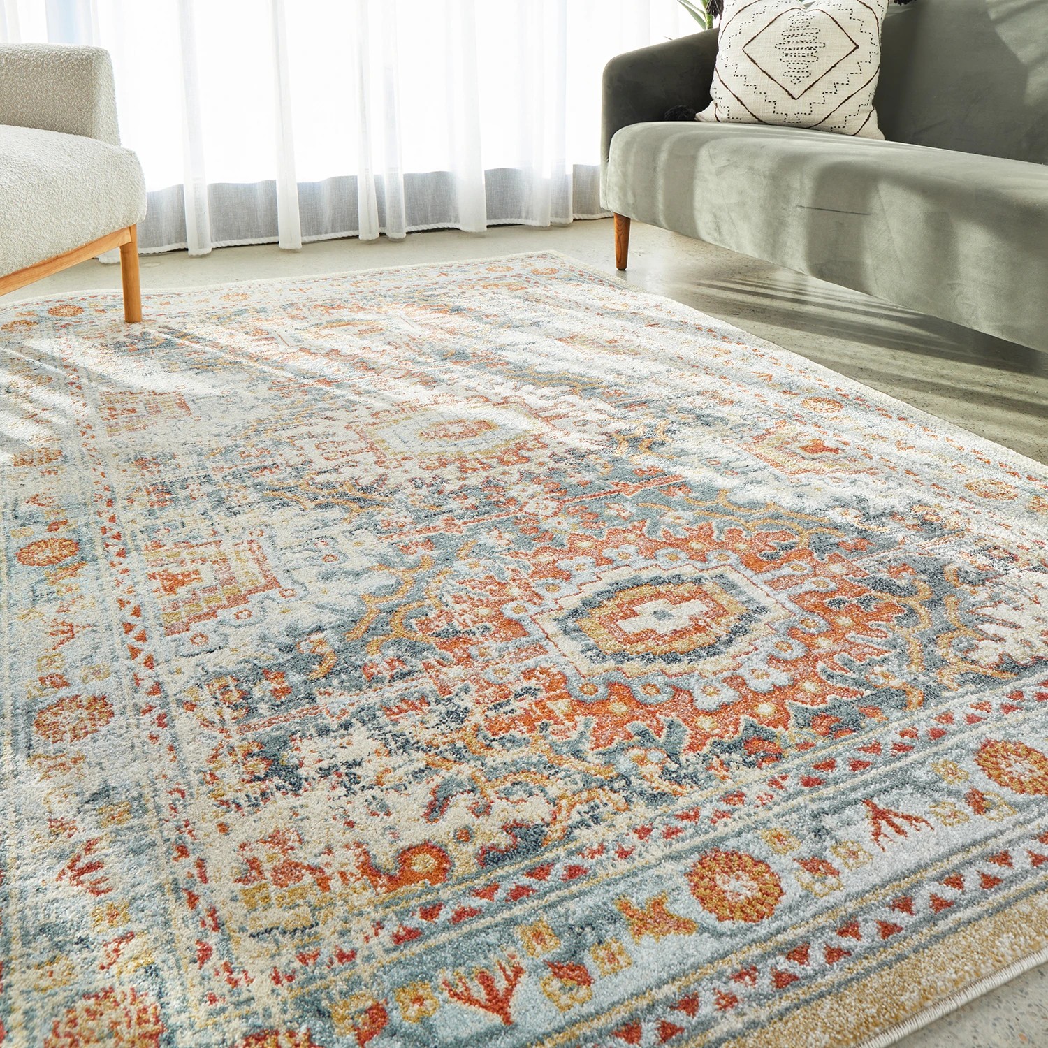 1 Common Ground Rugs Eterna 853 330x240cm - Extra Large Power Loomed Pet Friendly Floor Rug - Gold, 1 of 7
