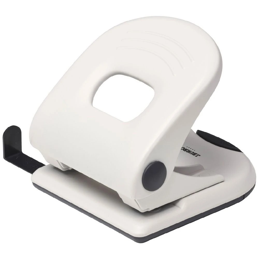 1 J. Burrows Antimicrobial 2-Hole Punch Large White, 1 of 3