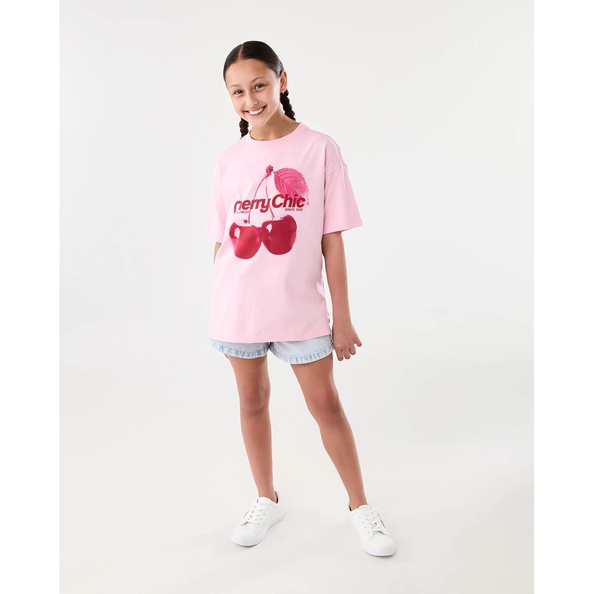 6 Oversized T-shirt Pnk Cherry, 6 of 7