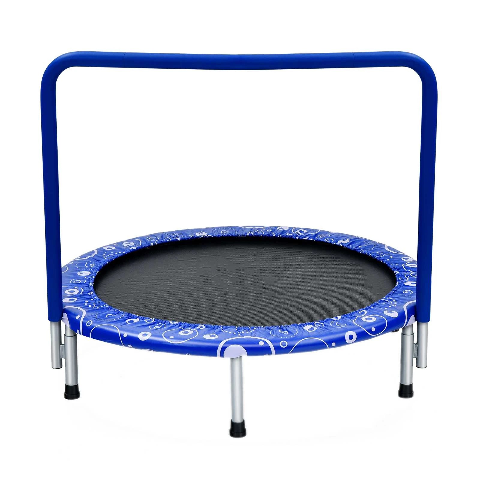1 Costway Kids Trampoline Fitness Rebounder Handrail Security 90cm, 1 of 2