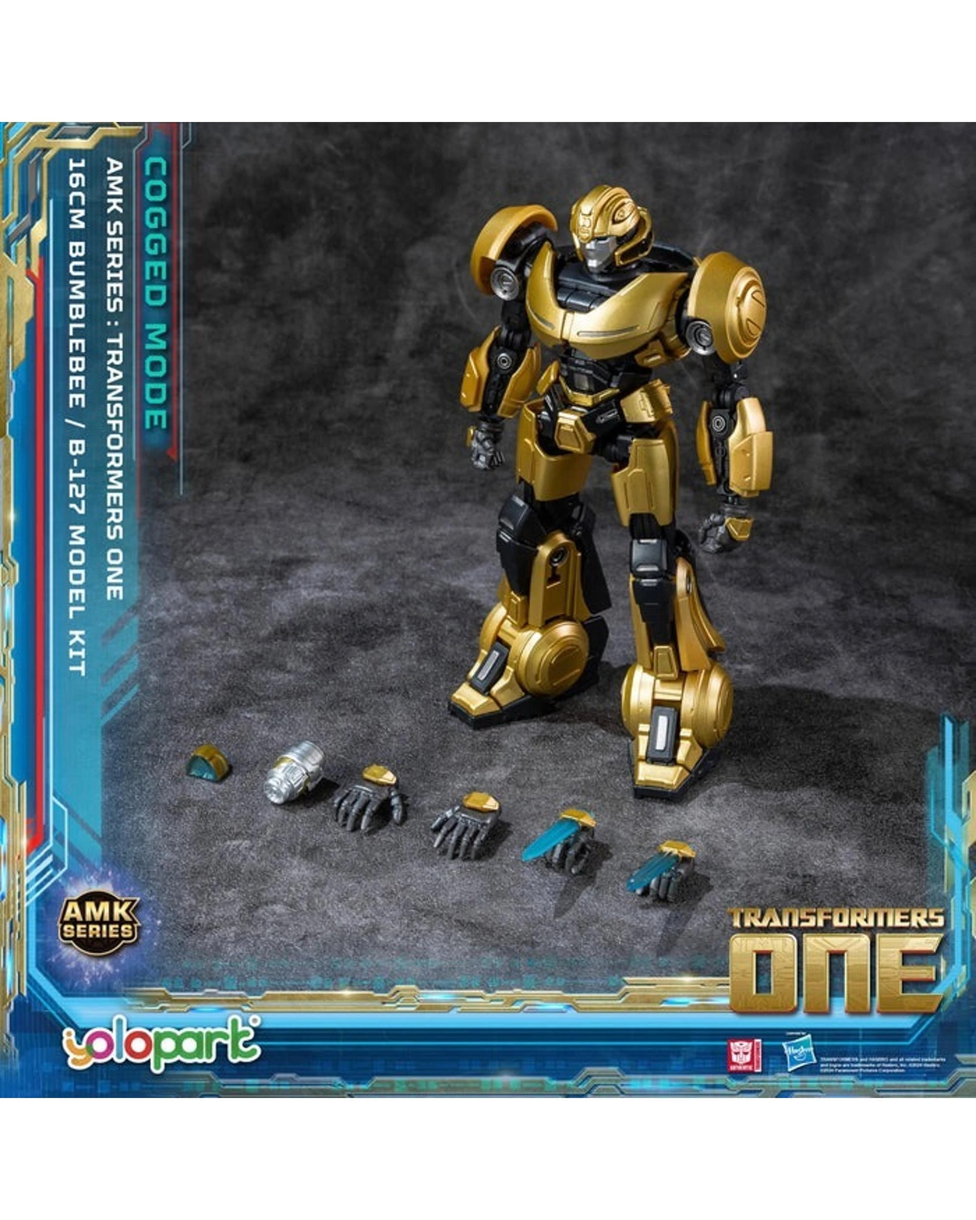 2 Yolopark Transformers One: B-127 Bumblebee Cogged Mode AMK Series 16cm Advance Model Kit, 2 of 6