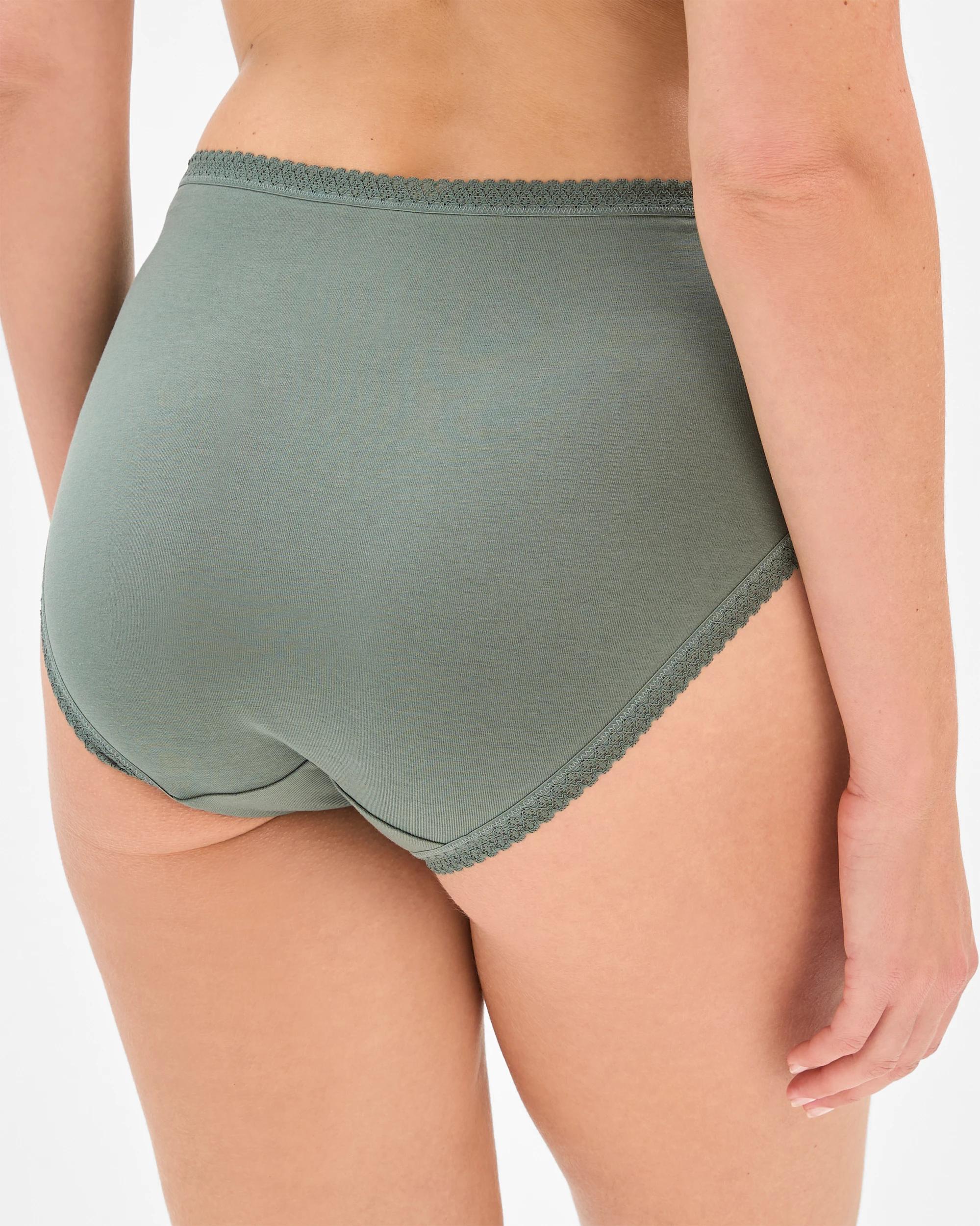 4 Target Australian Cotton Blend Womens Full Briefs 5 Pack BLUE/GREEN/NEUTRAL, 4 of 4