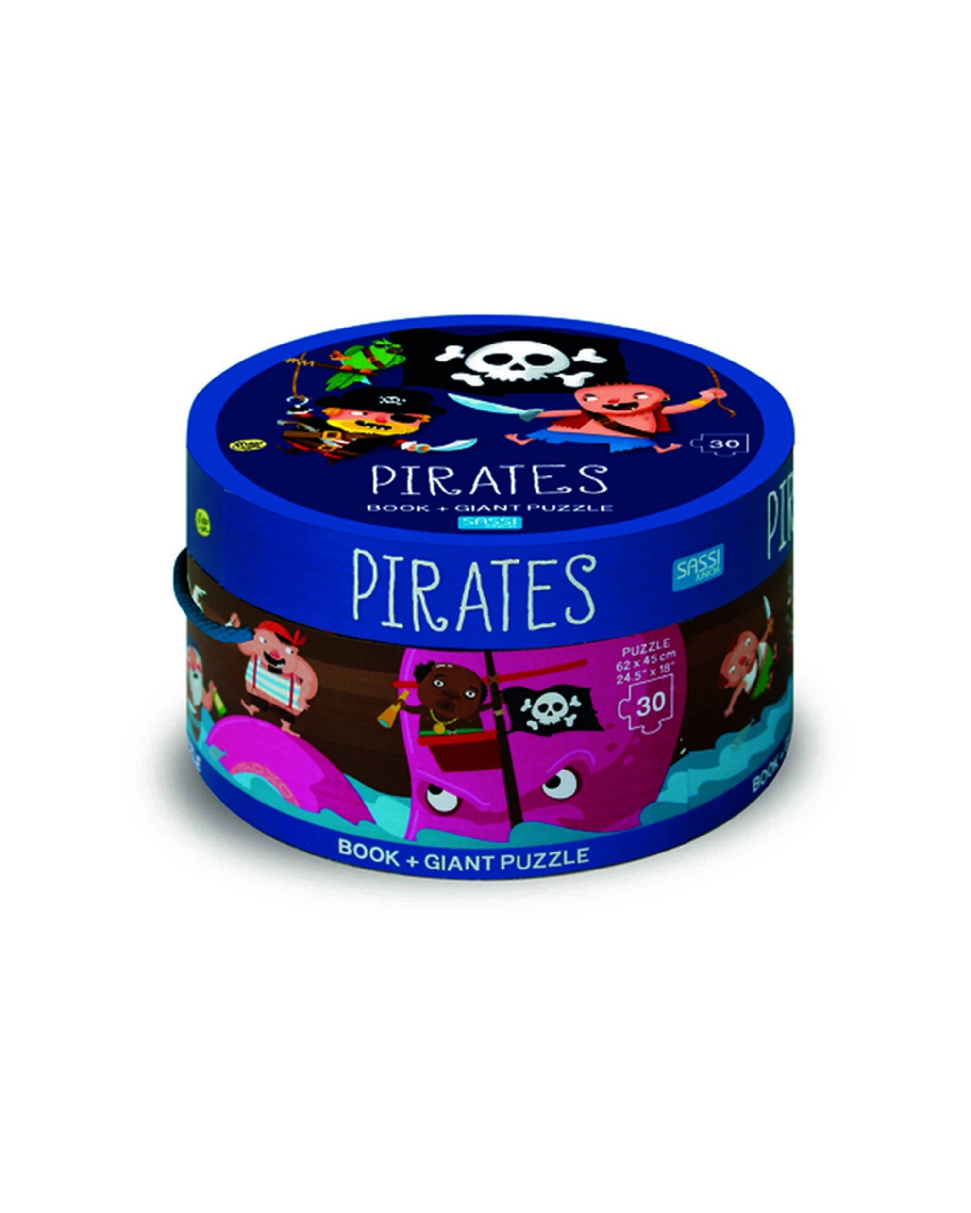 1 Sassi 30pc Junior Pirates Book Giant Puzzle Game Kids - Multi, 1 of 3