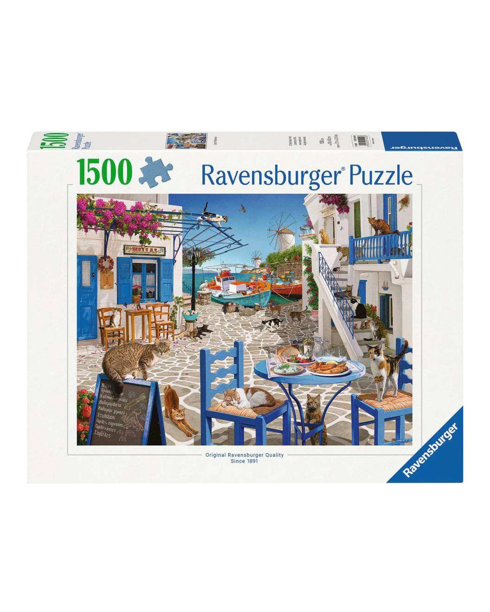 1 Ravensburger Cats of Mykonos 1500 Piece Jigsaw Puzzle, 1 of 1