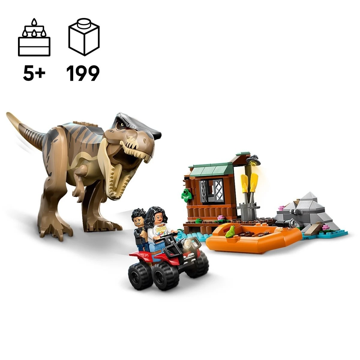 9 LEGO Jurassic World T. rex River Escape 76975, 9 of 10