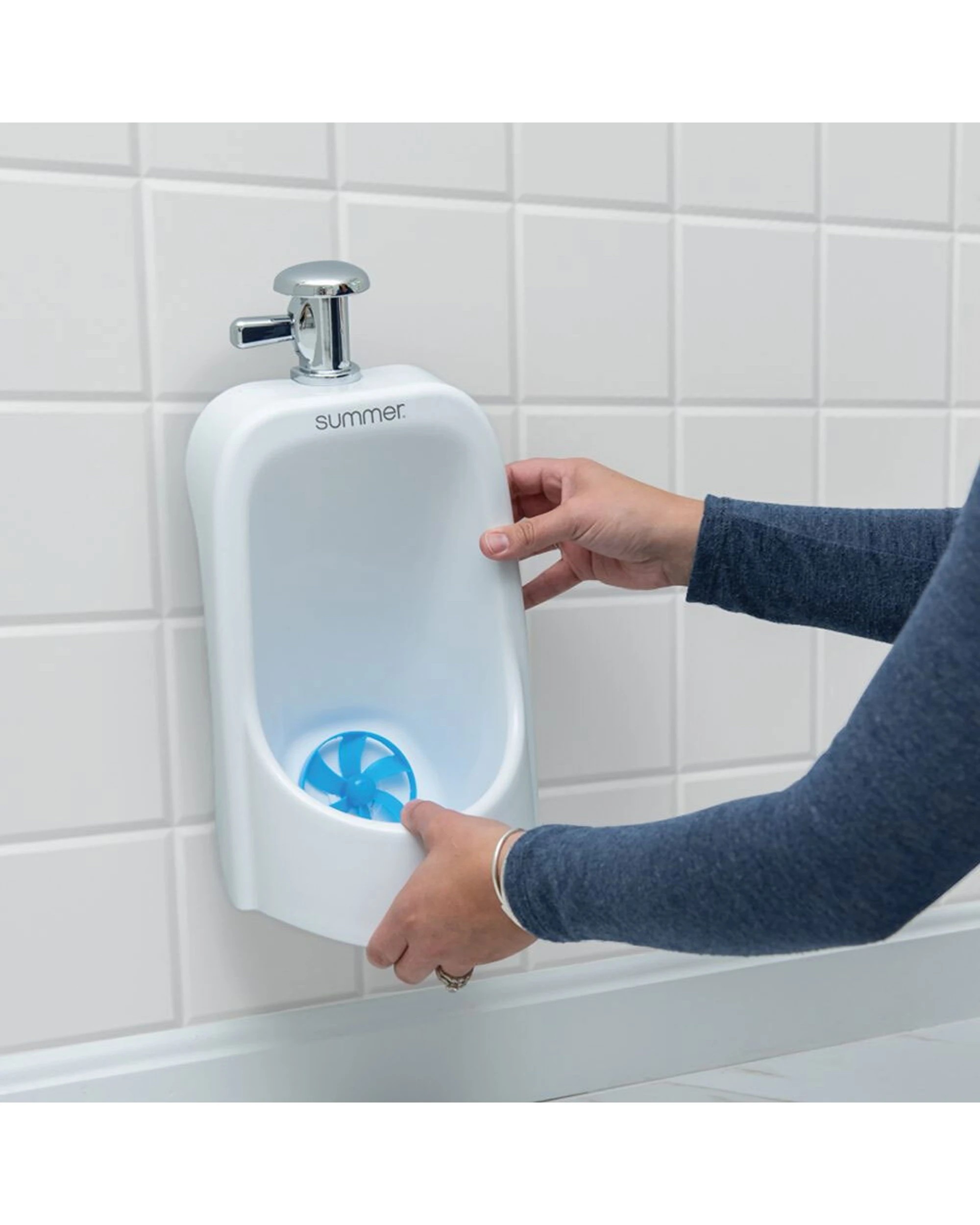 3 Summer Infant My Size Urinal Realistic Flush Sound Wall Mounted 18 Months - White, 3 of 5