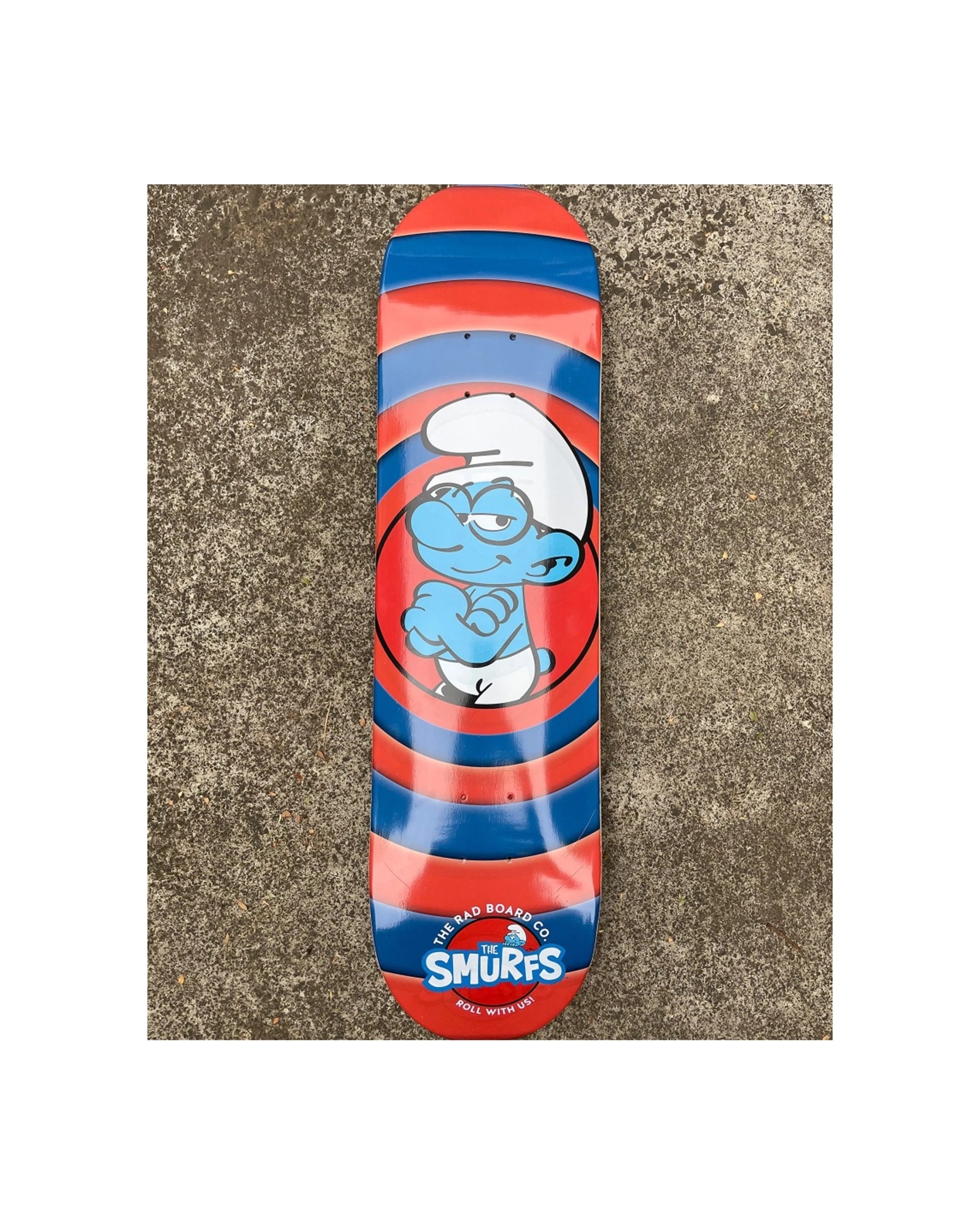 4 Rad Board Co Smurfs Skateboard Deck Brainy Birch Wood 8 Inch - Multi, 4 of 5
