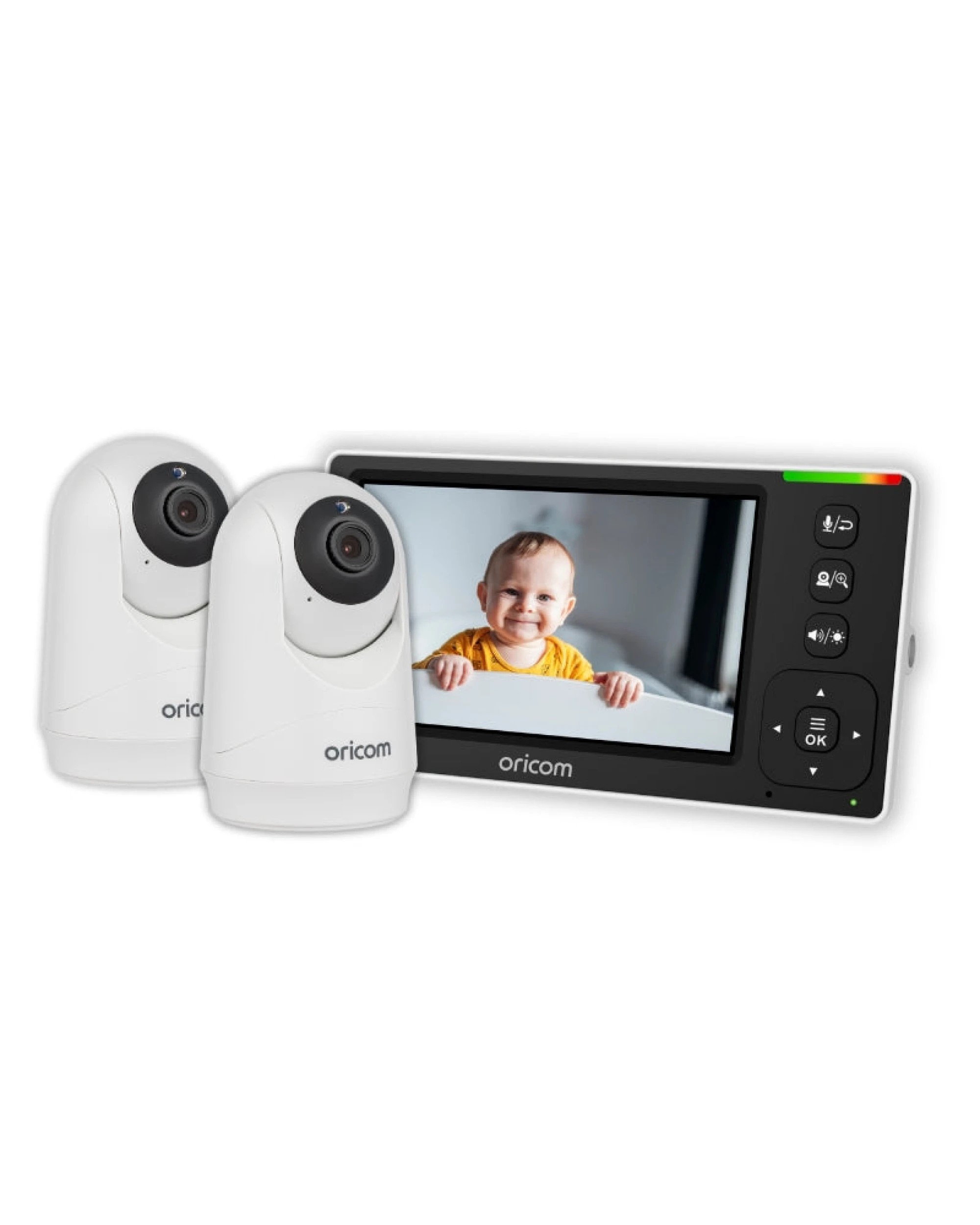 1 Oricom SC430 4.3" Video Baby Monitor Twin Pack - White, 1 of 6