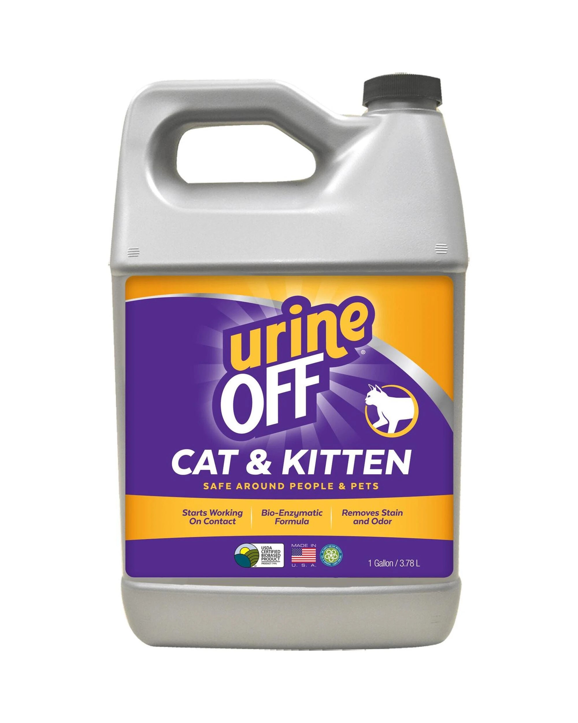 1 Urine Off Cat & Kitten Formula Odour & Stain Remover Refill 3.78L, 1 of 1