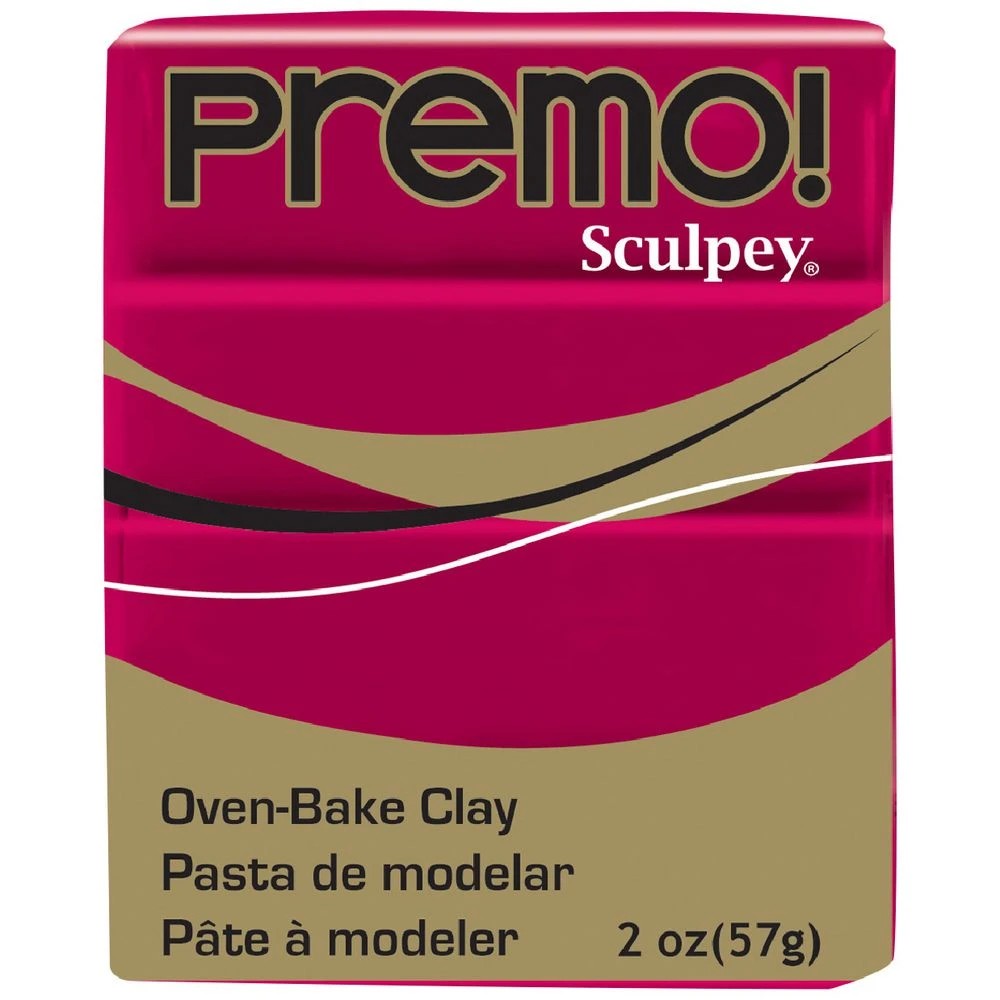 1 Sculpey Premo Modelling Clay Alizarin Crimson 57g, 1 of 3