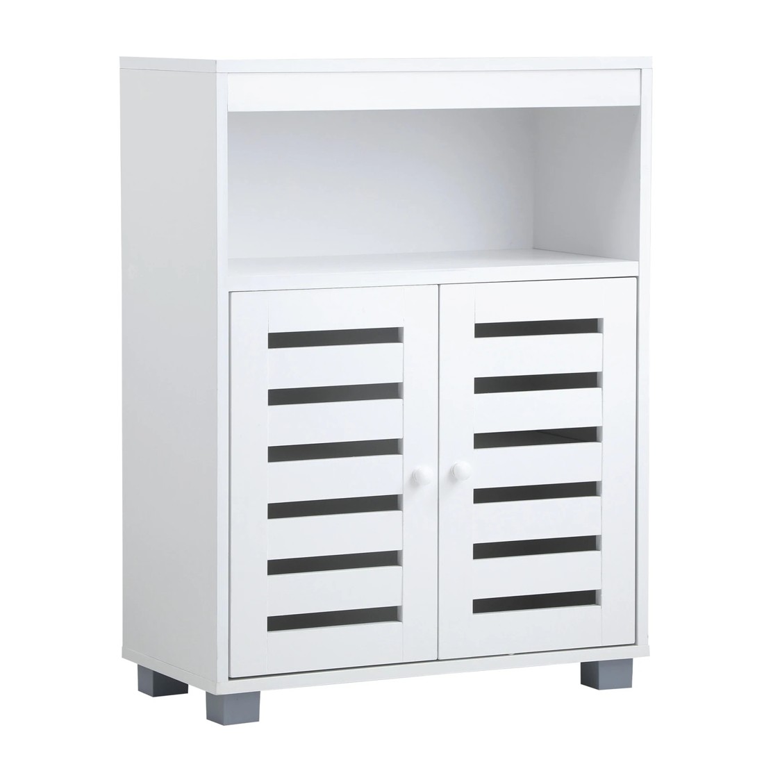 6 Oikiture Buffet Sideboard Shoe Storage Cabinet
 - White, 6 of 10