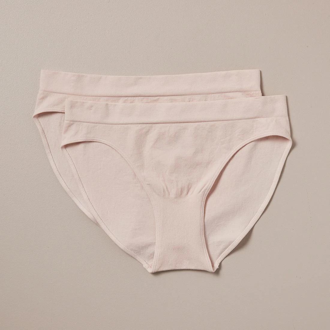 1 Target 2 Pack Cotton Seamfree Bikini Briefs CRYSTAL MAUVE, 1 of 4