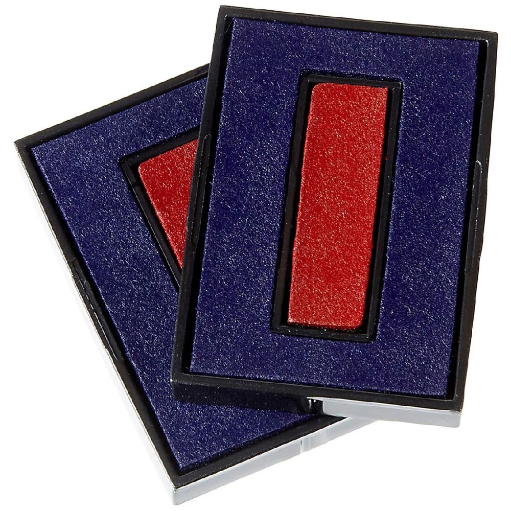 1 Deskmate Self Inking Dater Replacement Ink Pad 2 Pack, 1 of 2