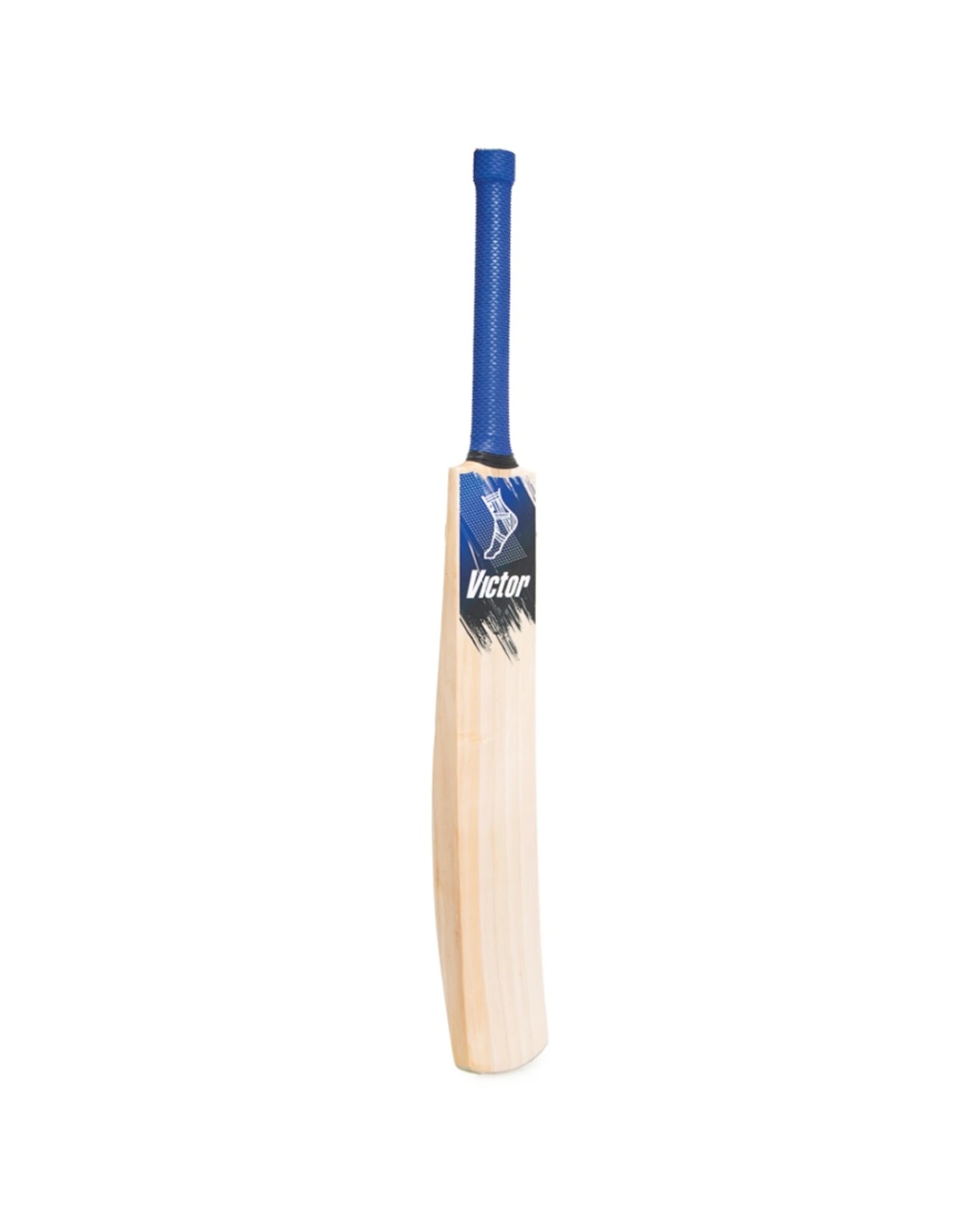 3 Victor Sports English Willow Elite Cricket Bat Optima Grade 3 Short Handle - Blue, 3 of 7