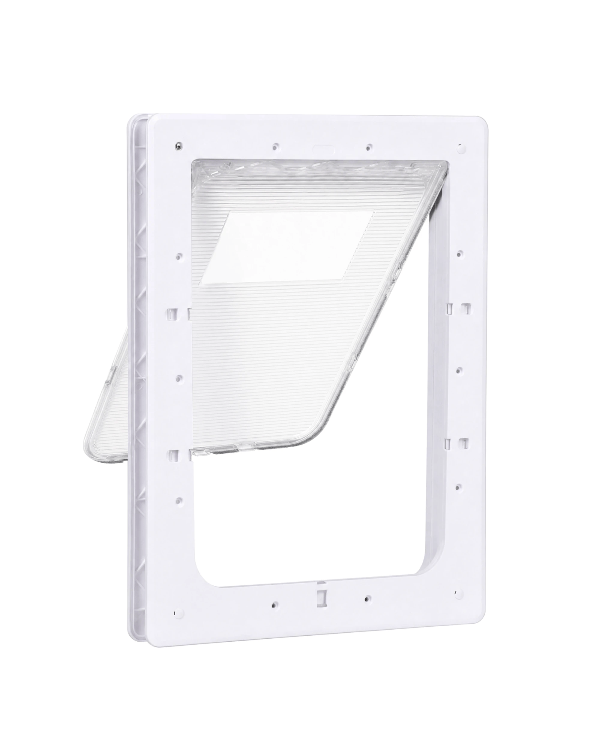 2 Advwin Cat Door Pet Door Safety Gate Pet Dog Cat Fence Guard Door -L, 2 of 9