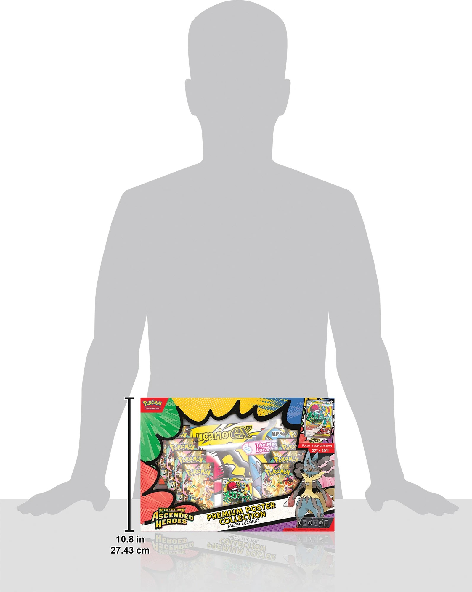 7 Pokemon Trading Card Game: Mega Evolution Ascended Heroes Premium Poster Collection - Assorted, 7 of 7