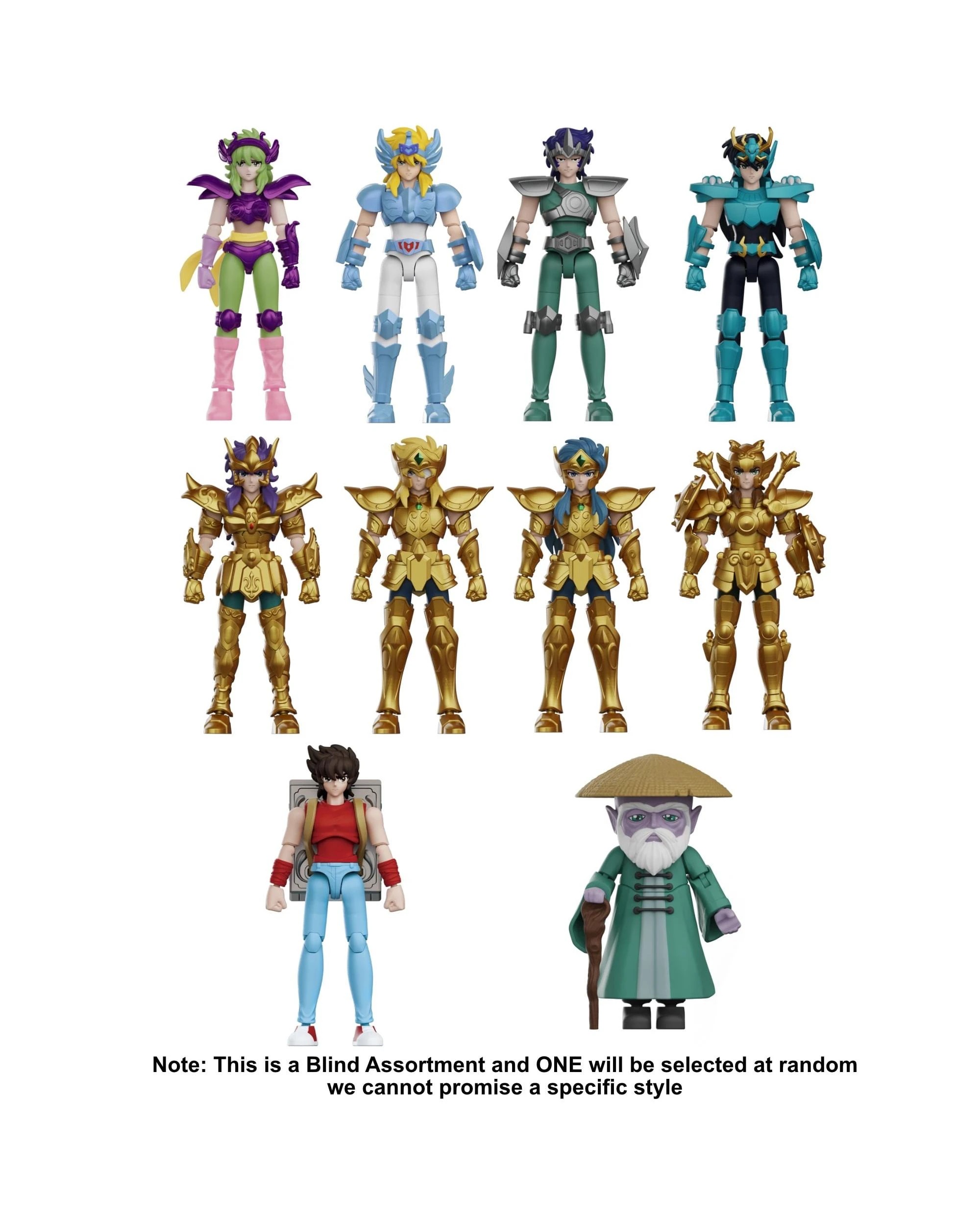 2 Blokees Saint Seiya Galaxy Version 02 The Legacy of The Gold Saints Model Kit Blind Box Full Case Set of 9, 2 of 10