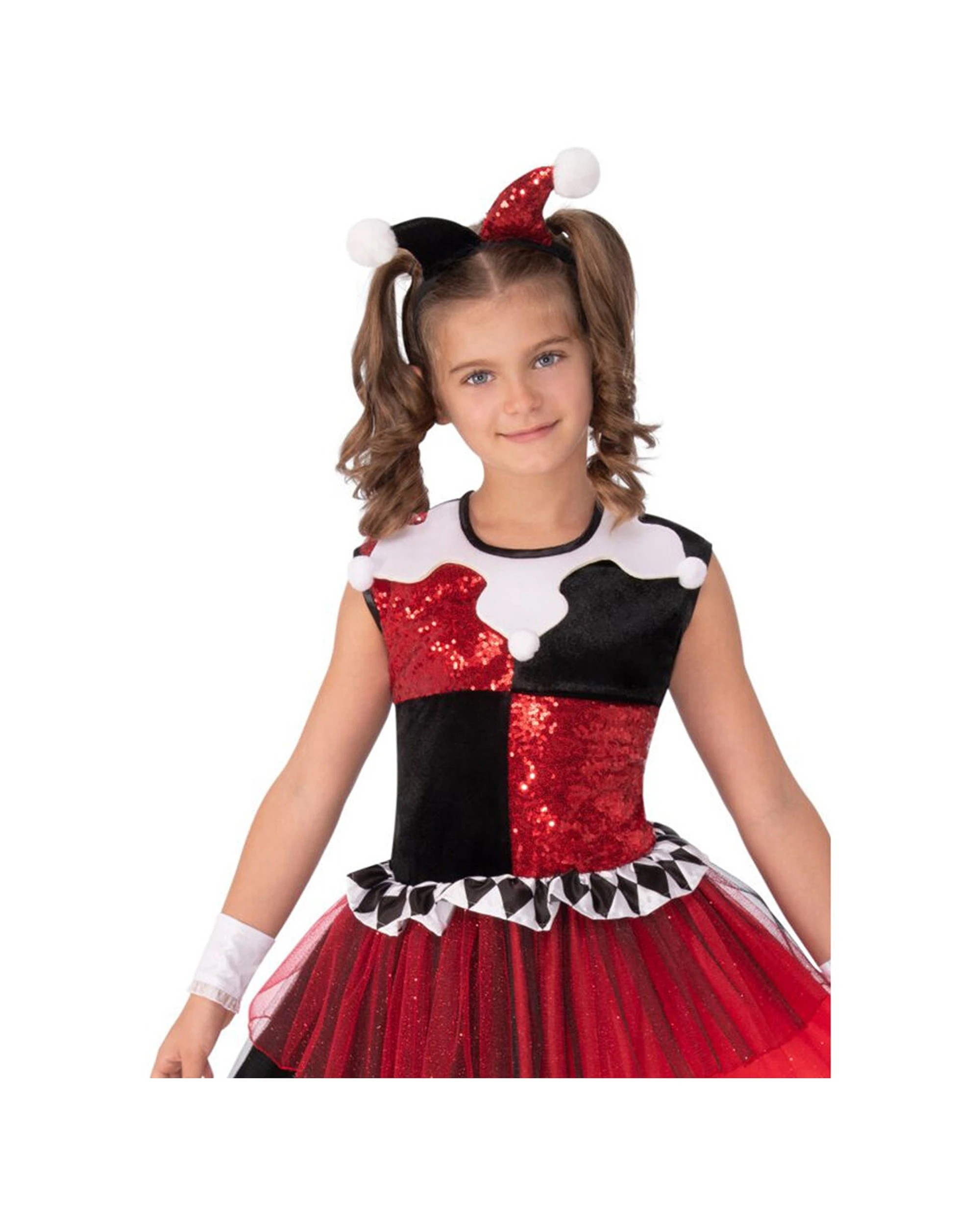 2 DC Comics Harley Quinn Deluxe Tutu Girls Dress Up Costume - Multi, 2 of 3