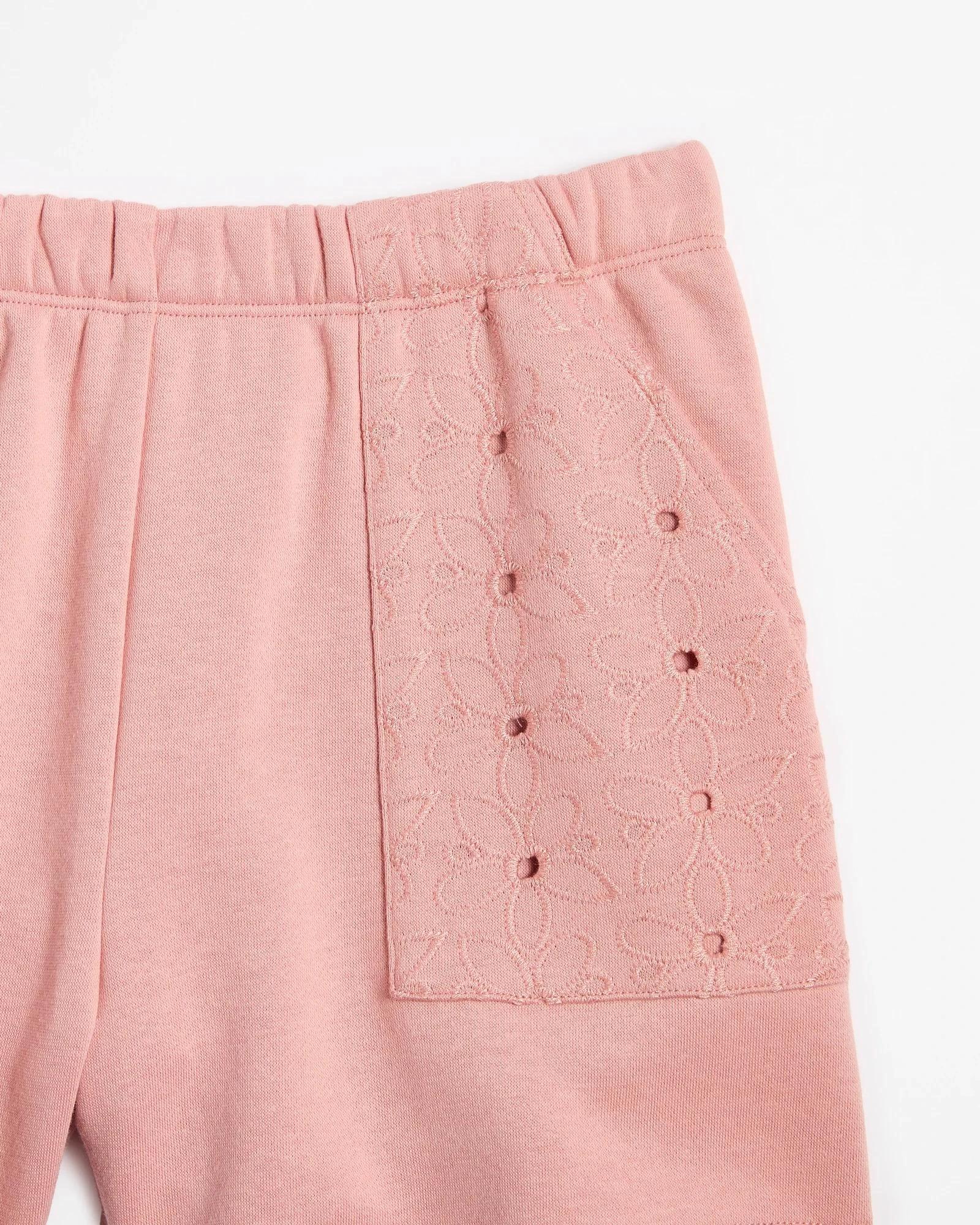 2 Target Australian Cotton Blend Fleece Crochet Pocket Shorts PINK, 2 of 3