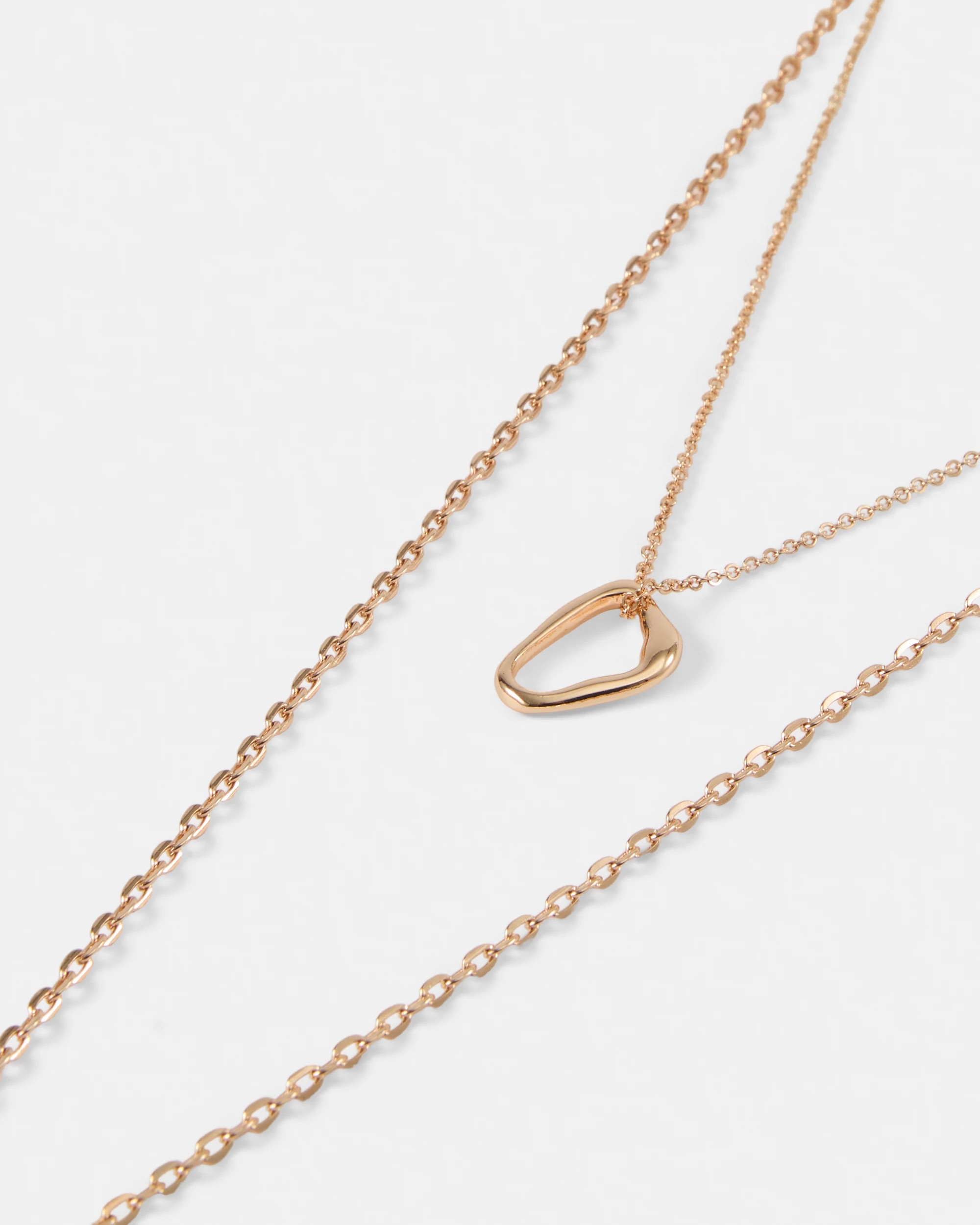 3 2 Pack Irregular Pendants & Necklaces - Gold Tone, 3 of 5