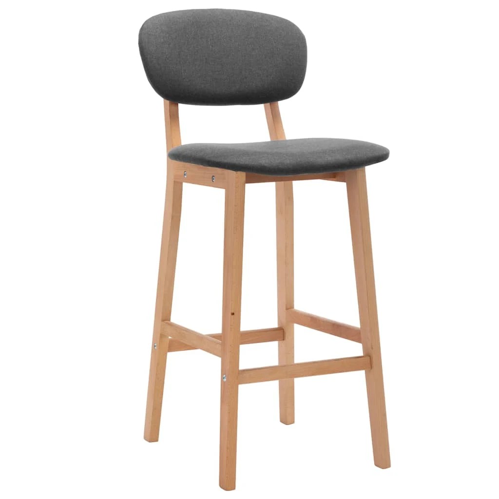 2 vidaXL bar chair Footrest - Grey, 2 of 9