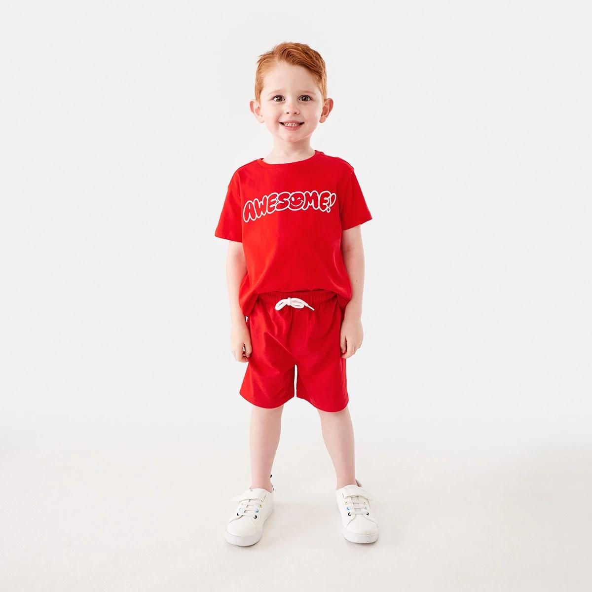 5 Cotton Knit Shorts Flame Red, 5 of 8