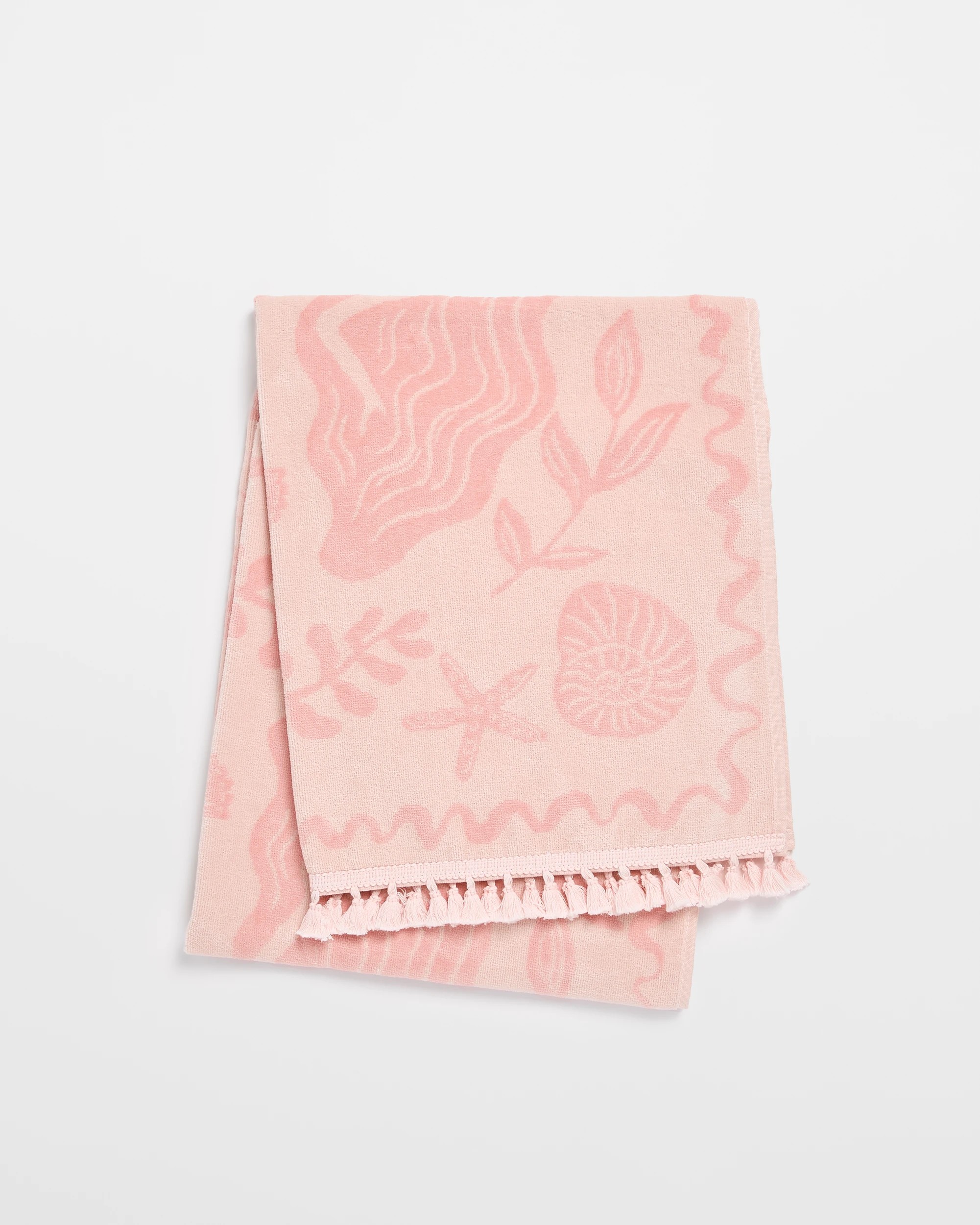 1 Target Australian Cotton Kids Beach Towel -Mermaid Beach Pink - Pink, 1 of 2